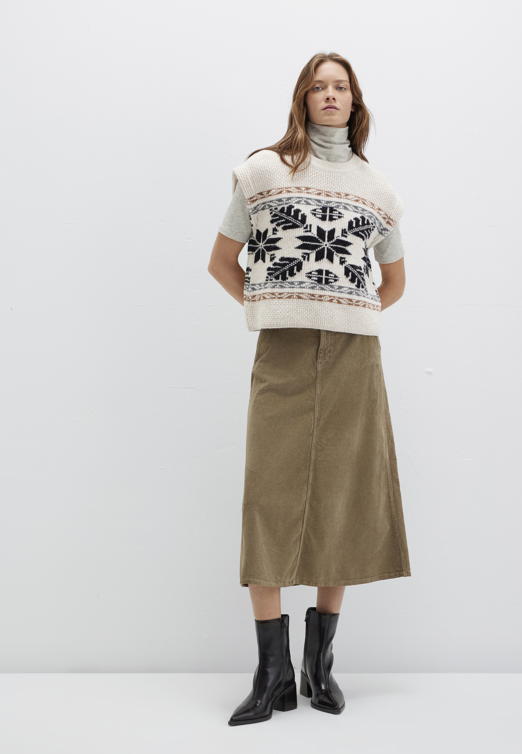 Mavi Maxirock "KAELI" Midi Flared Skirt günstig online kaufen