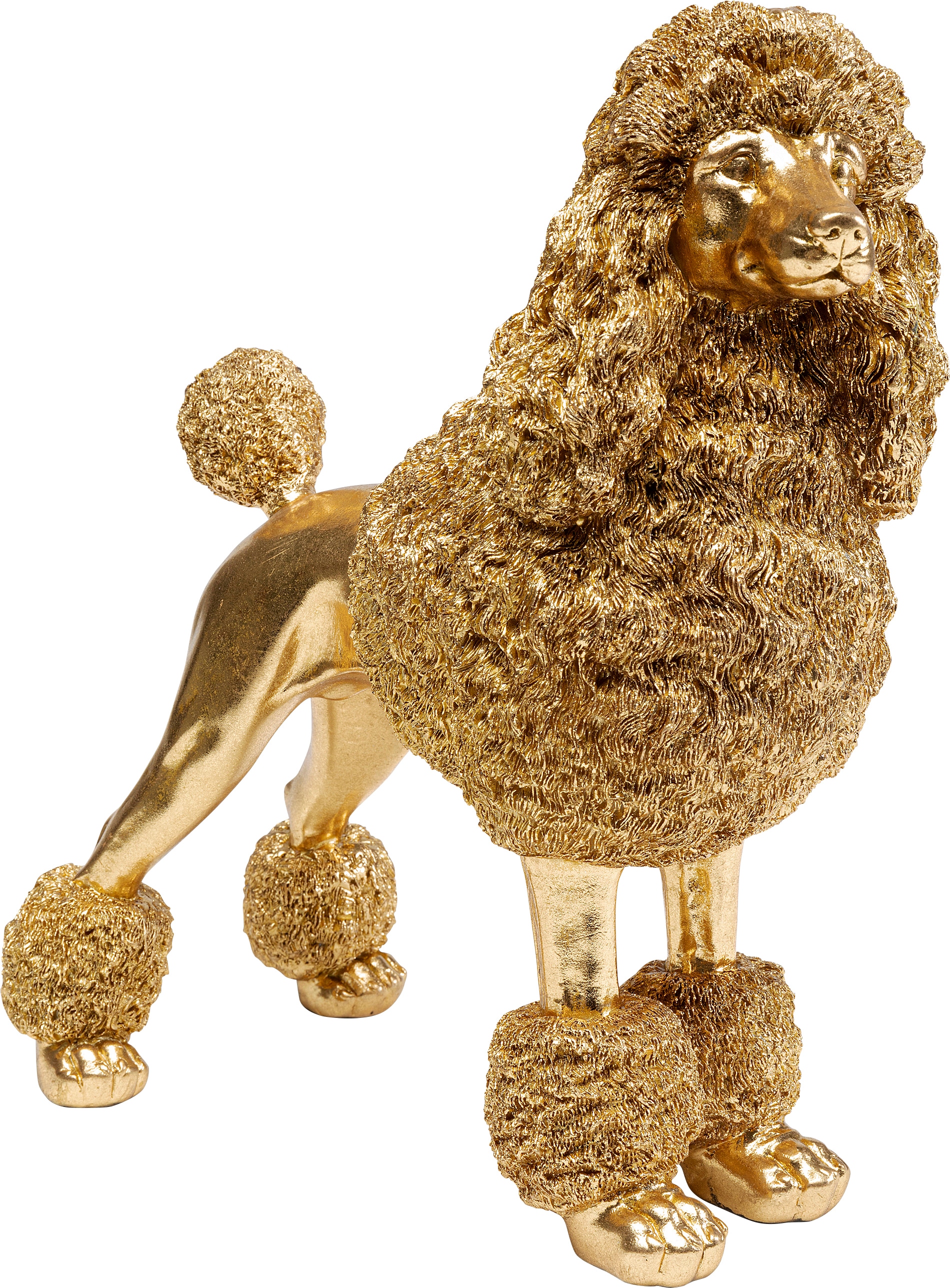 Kare Design Dekofigur "Mrs Poodle Gold 34cm"