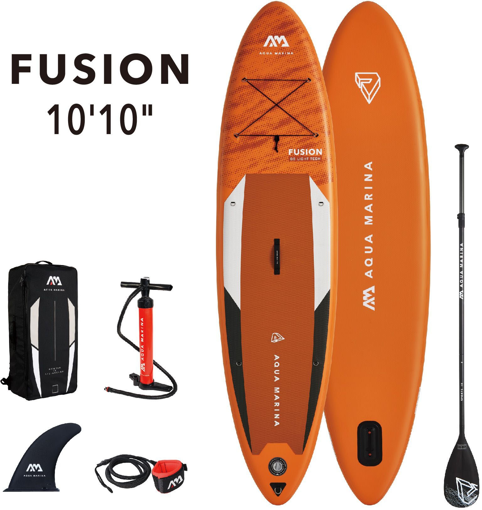 Aqua Marina Inflatable SUP-Board "AQUA MARINA Fusion", (6 tlg.)