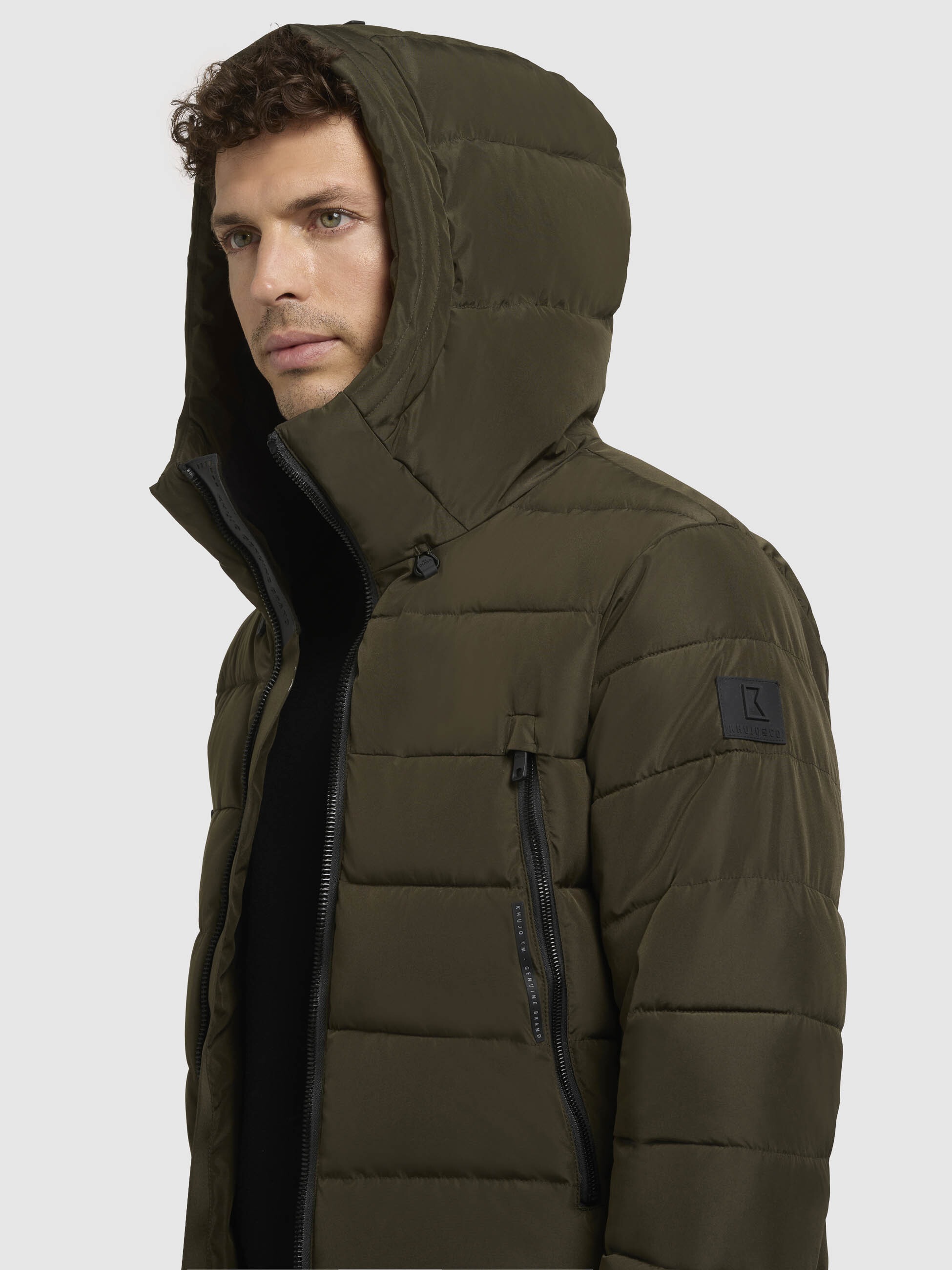 khujo Steppjacke »WOU«, mit Kapuze