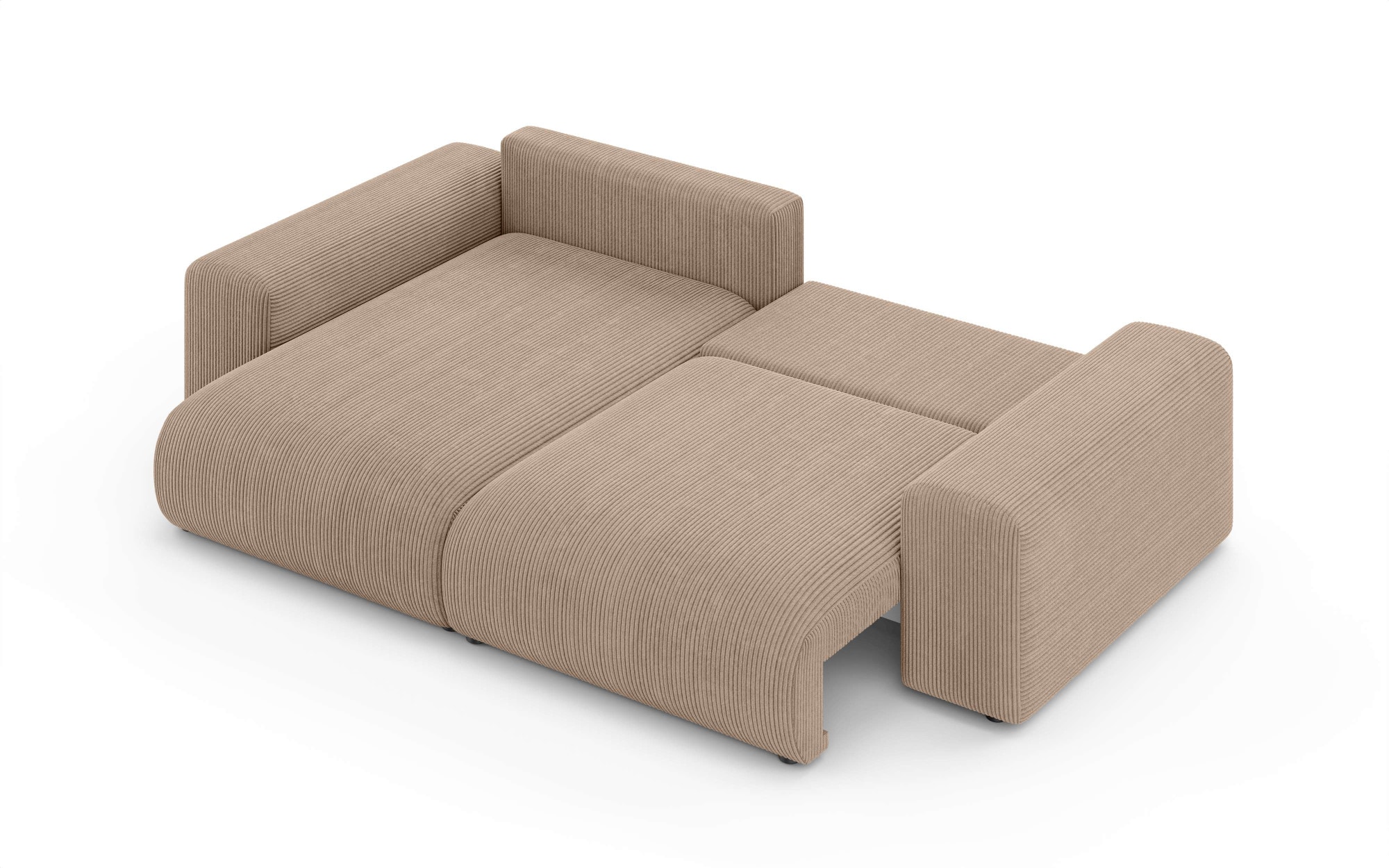 INOSIGN Ecksofa »LAKESIDE mit Bettfunktion und Bettkasten, B/T/H 257/166/84 cm«, L-Form, Recamiere beidseitig montierbar, Wellenunterfederung