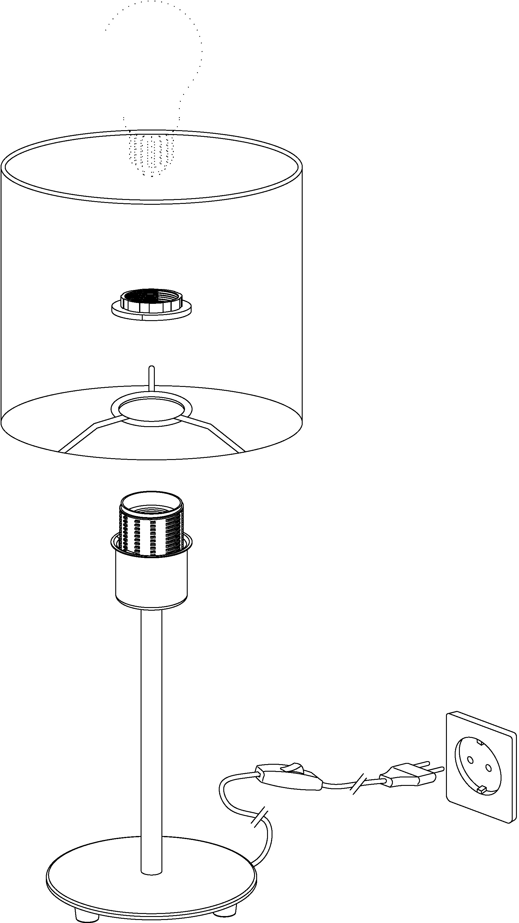 EGLO Tischleuchte »PASTERI« E14 Tischleuchte, H27,5 x Ø14, nickel-matt, 1X40W exkl.