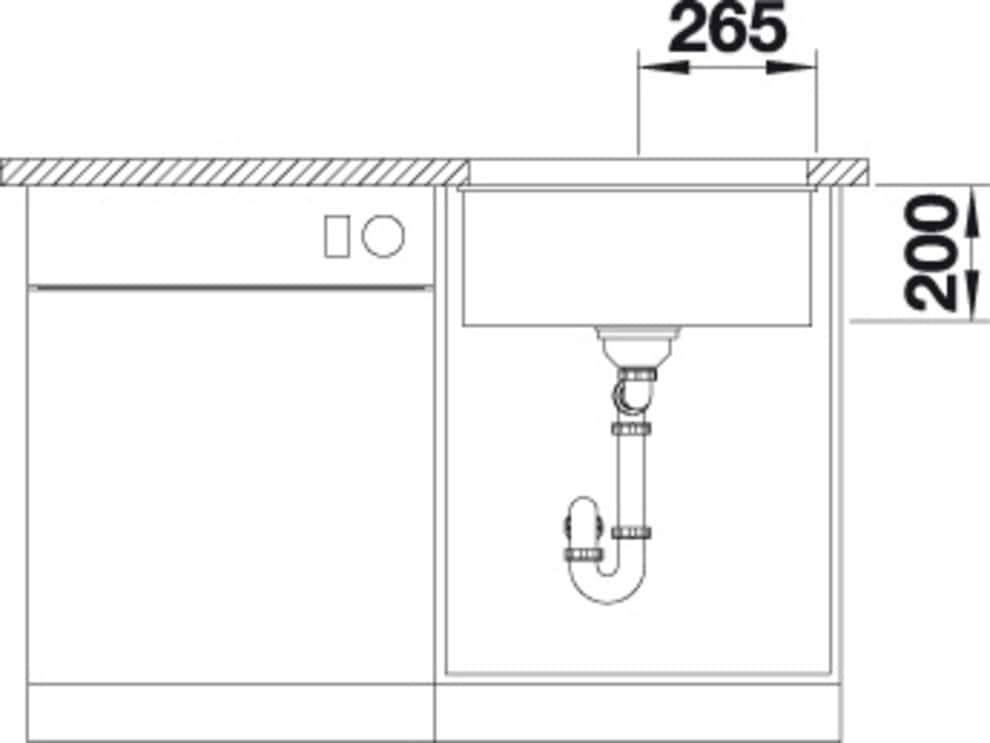 Blanco Granitspüle »ETAGON 500-U«, aus SILGRANIT®, mit 2 Etagon-Schienen