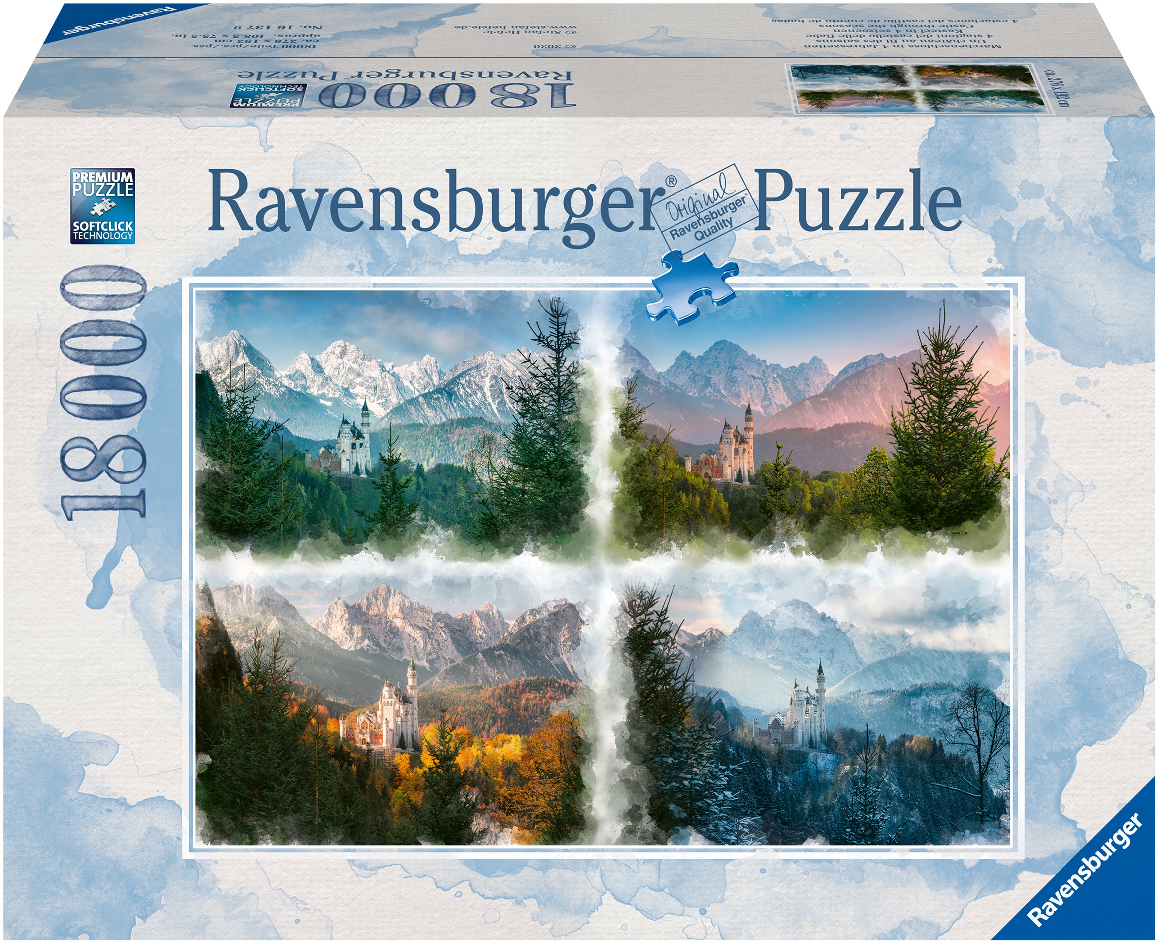 Ravensburger Puzzle »Märchenschloss in 4 Jahreszeiten«, Made in Germany, FSC® - schützt Wald - weltweit