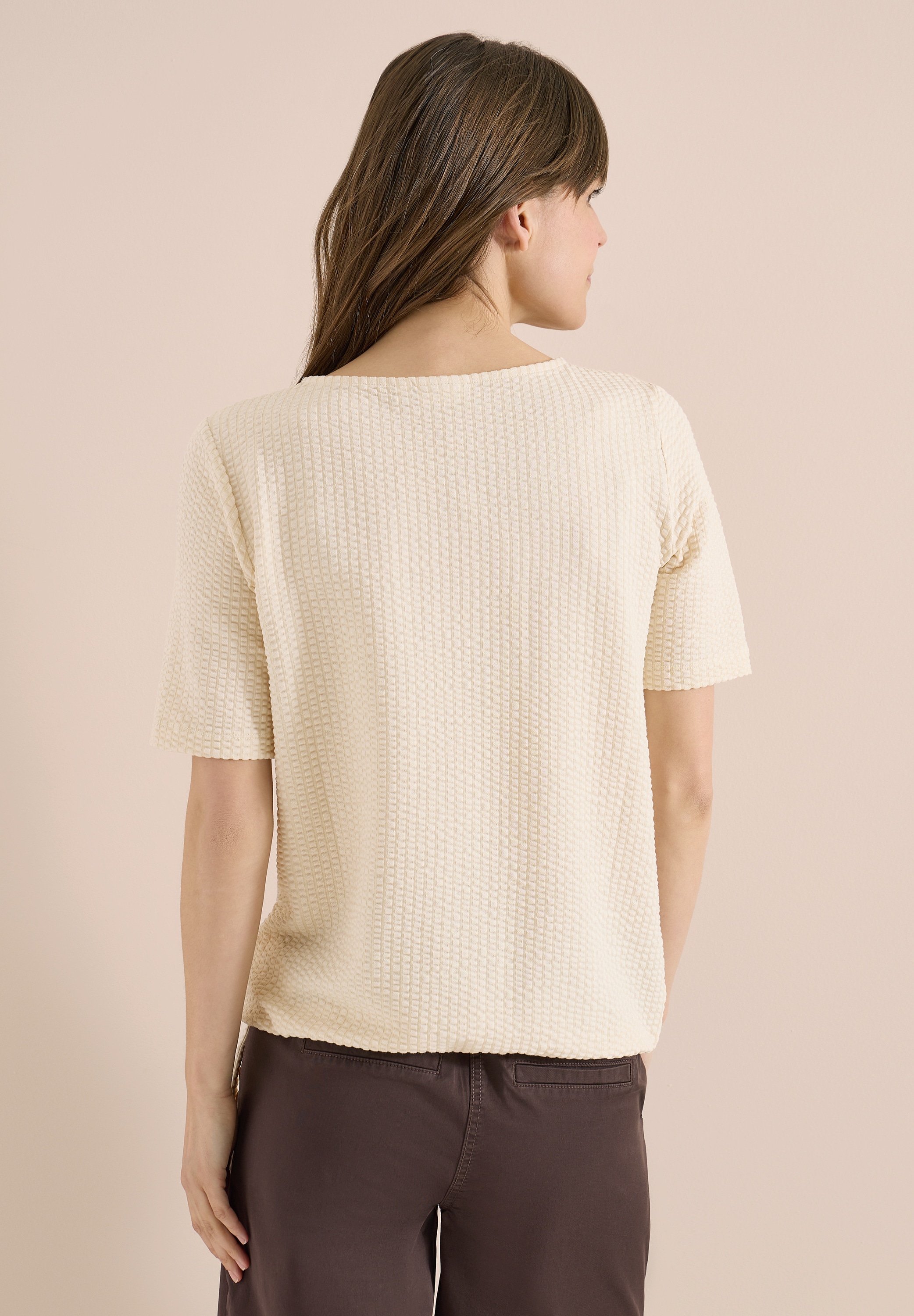 Cecil T-Shirt im soften Baumwoll-Mix