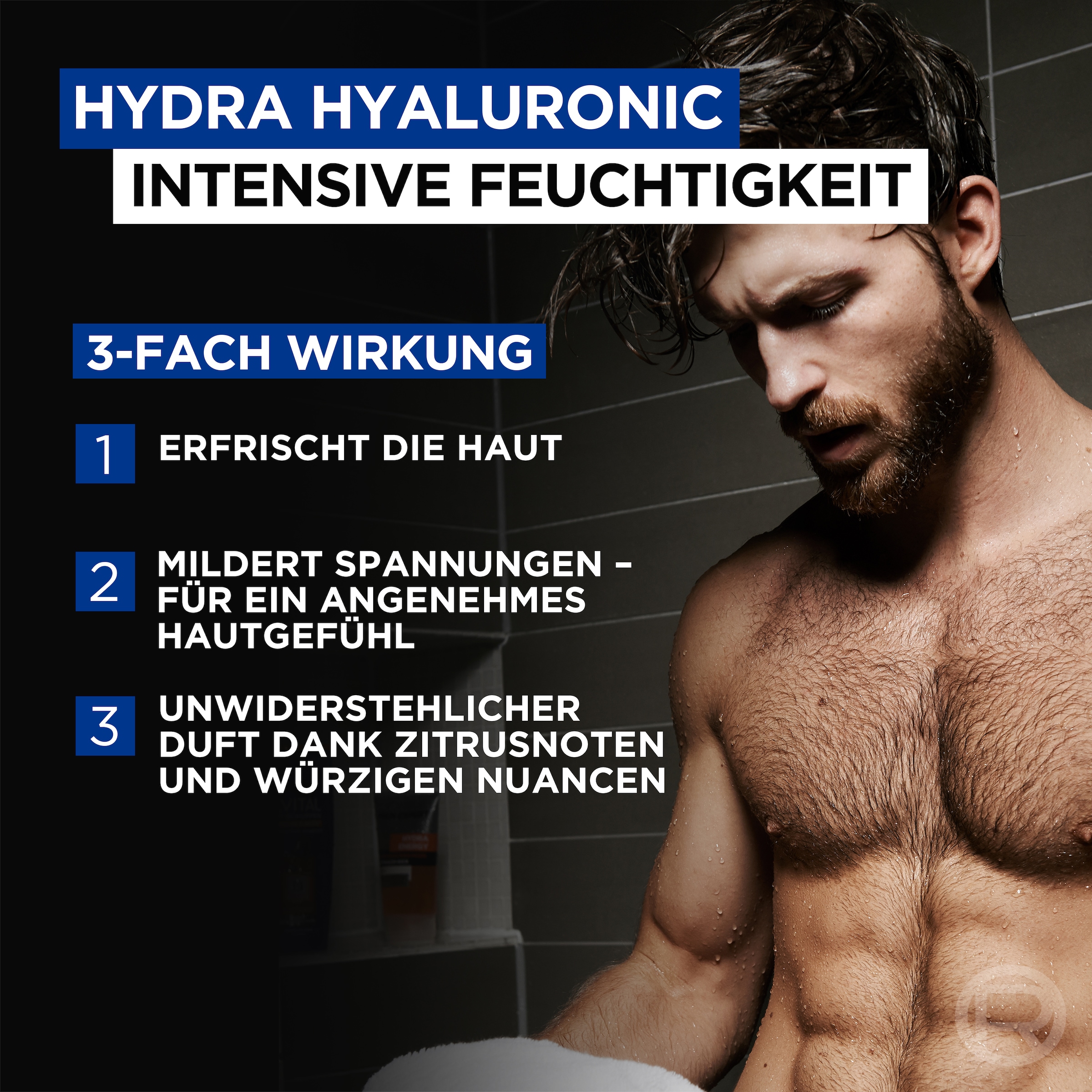 L'ORÉAL PARIS MEN EXPERT Duschgel »L'Oréal Men Expert Hydra Hyaluronic Duschgel«, (Packung, 6 tlg.)