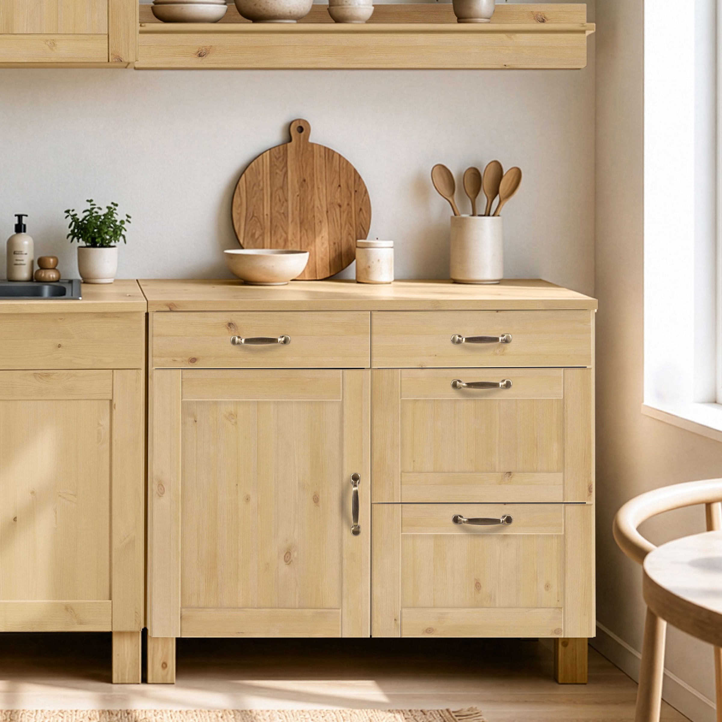 Home affaire Unterschrank »Alby« Breite 100 cm, 1 Tür, 4 Schubladen