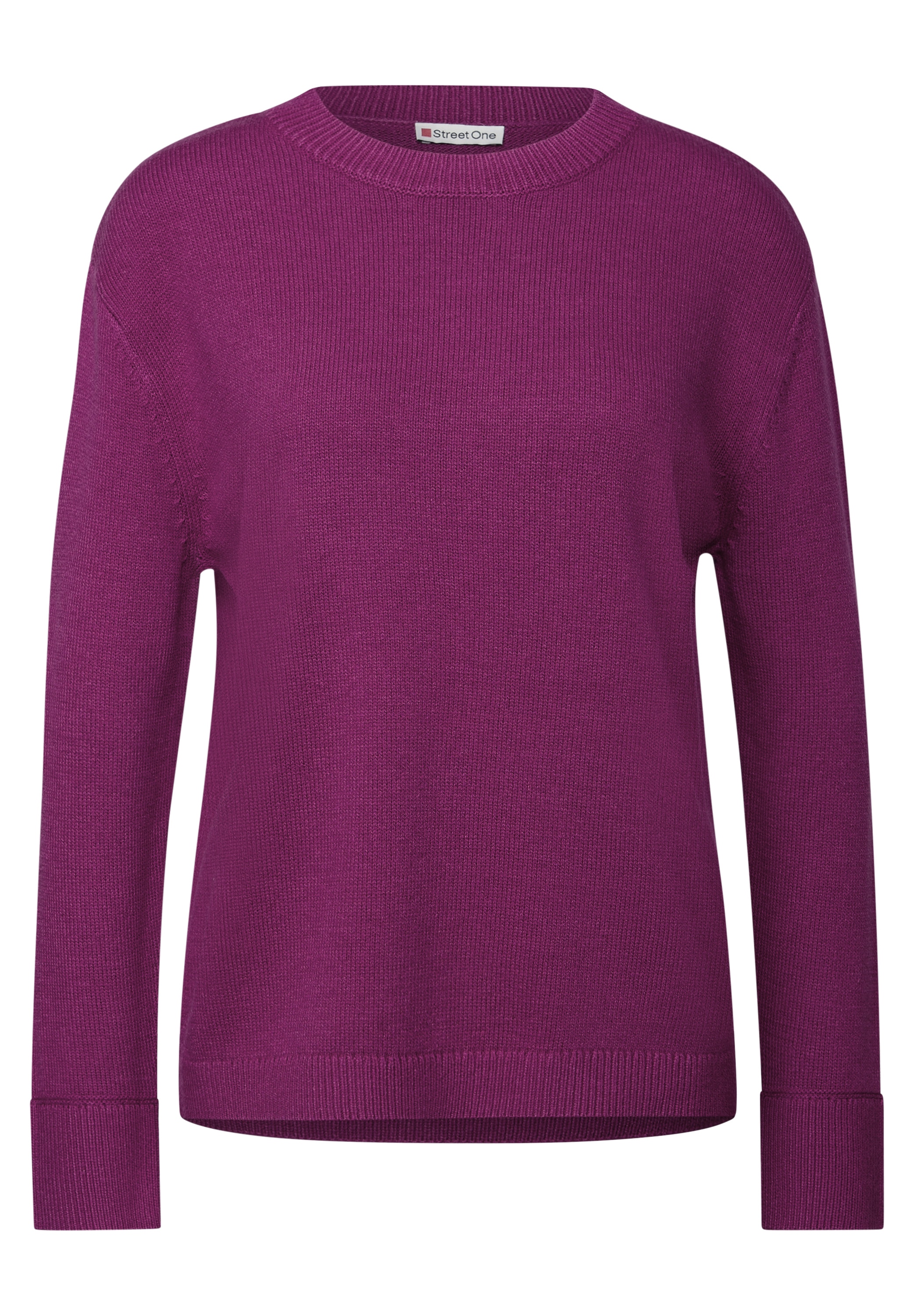 STREET ONE Strickpullover, mit Rundhalsausschnitt