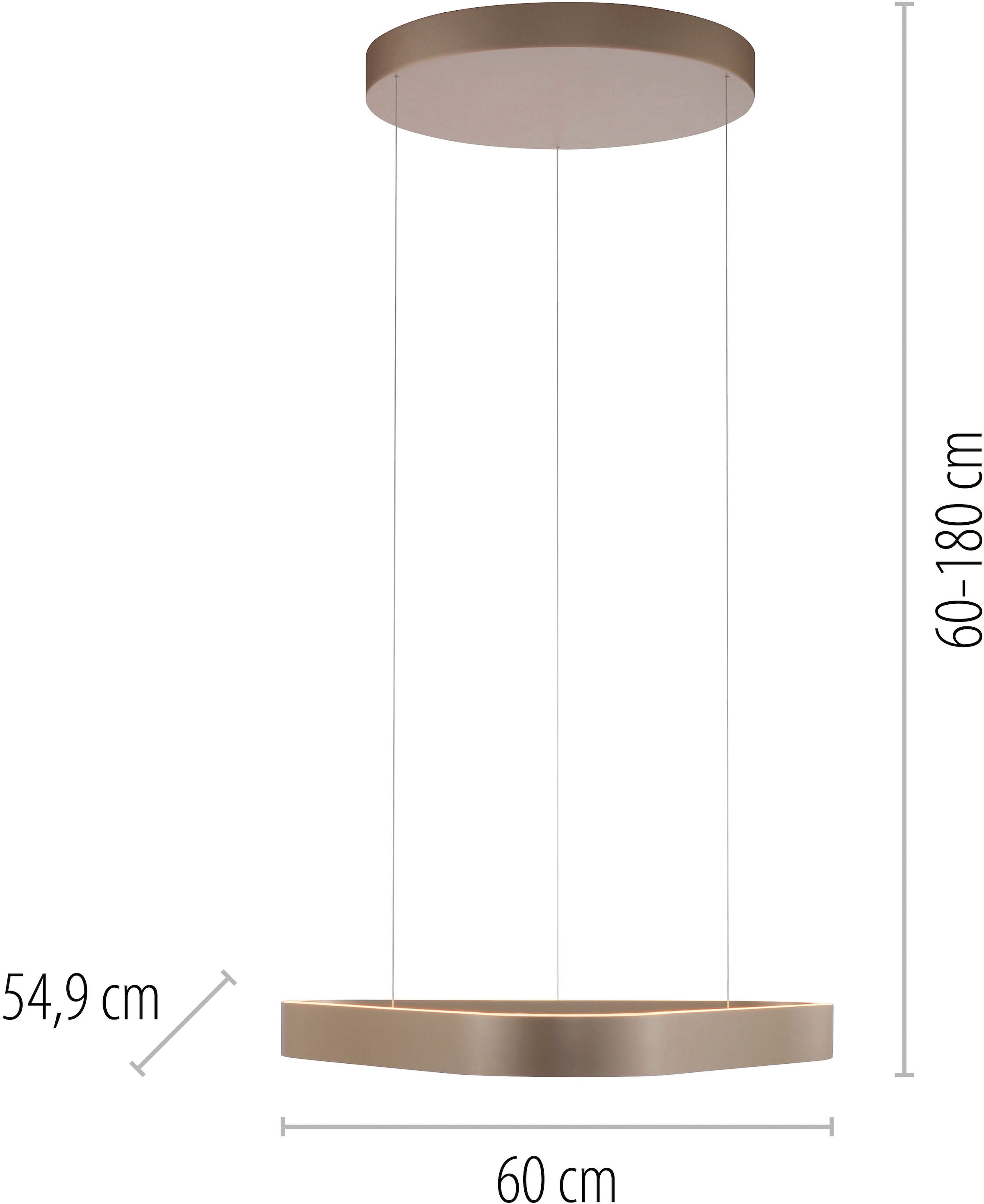 Neuhaus Q DESIGN CONTROL LIGHTS LED Pendelleuchte »Q-STRETTO« LED-Board 1 Stk. warmweiß - kaltweiß