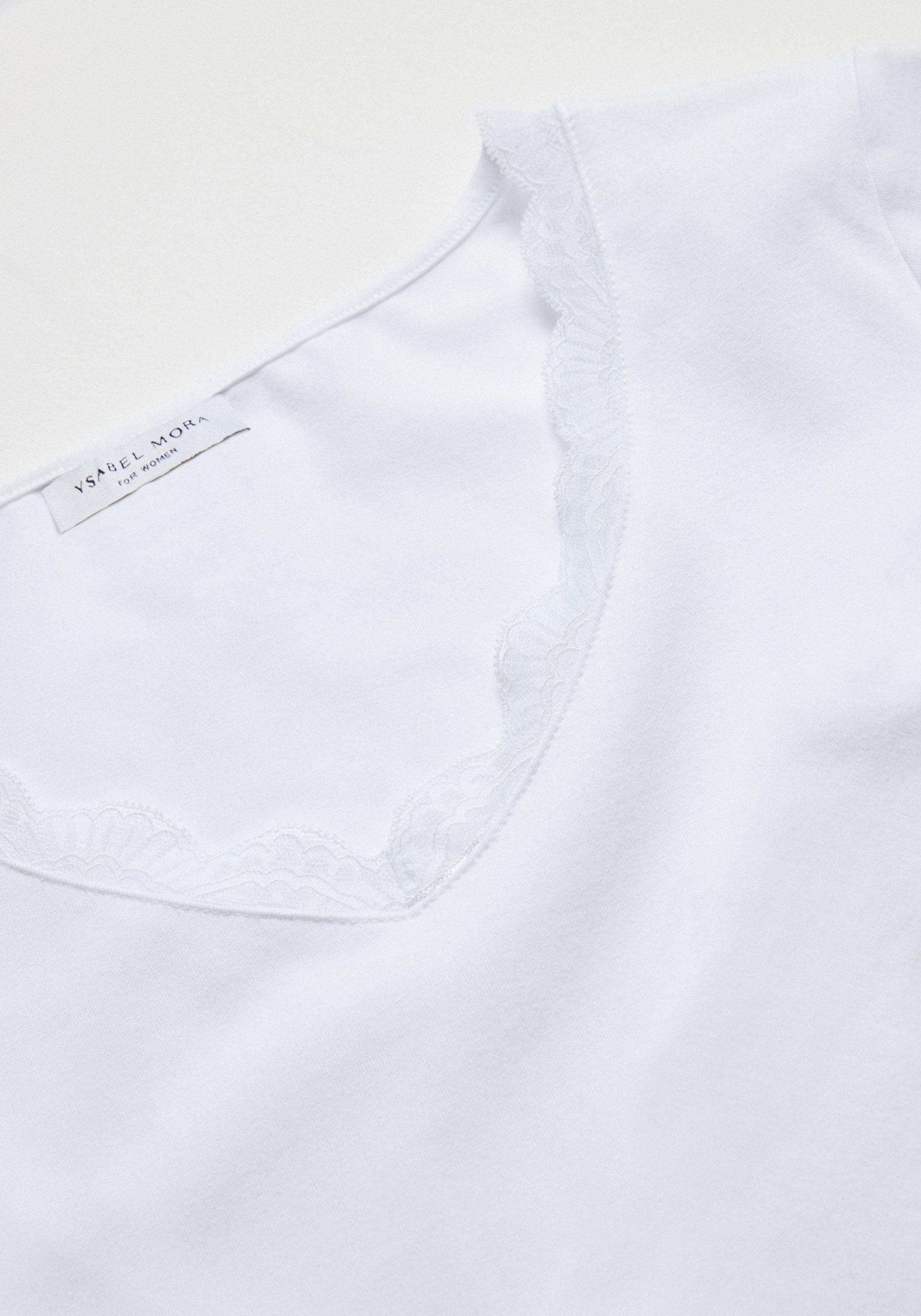 YSABEL MORA Langarmshirt »BASIC COLLECTION COTTON WITH LACE«, (3er Pack), das perfekte Basic-Longsleeve für jeden Tag