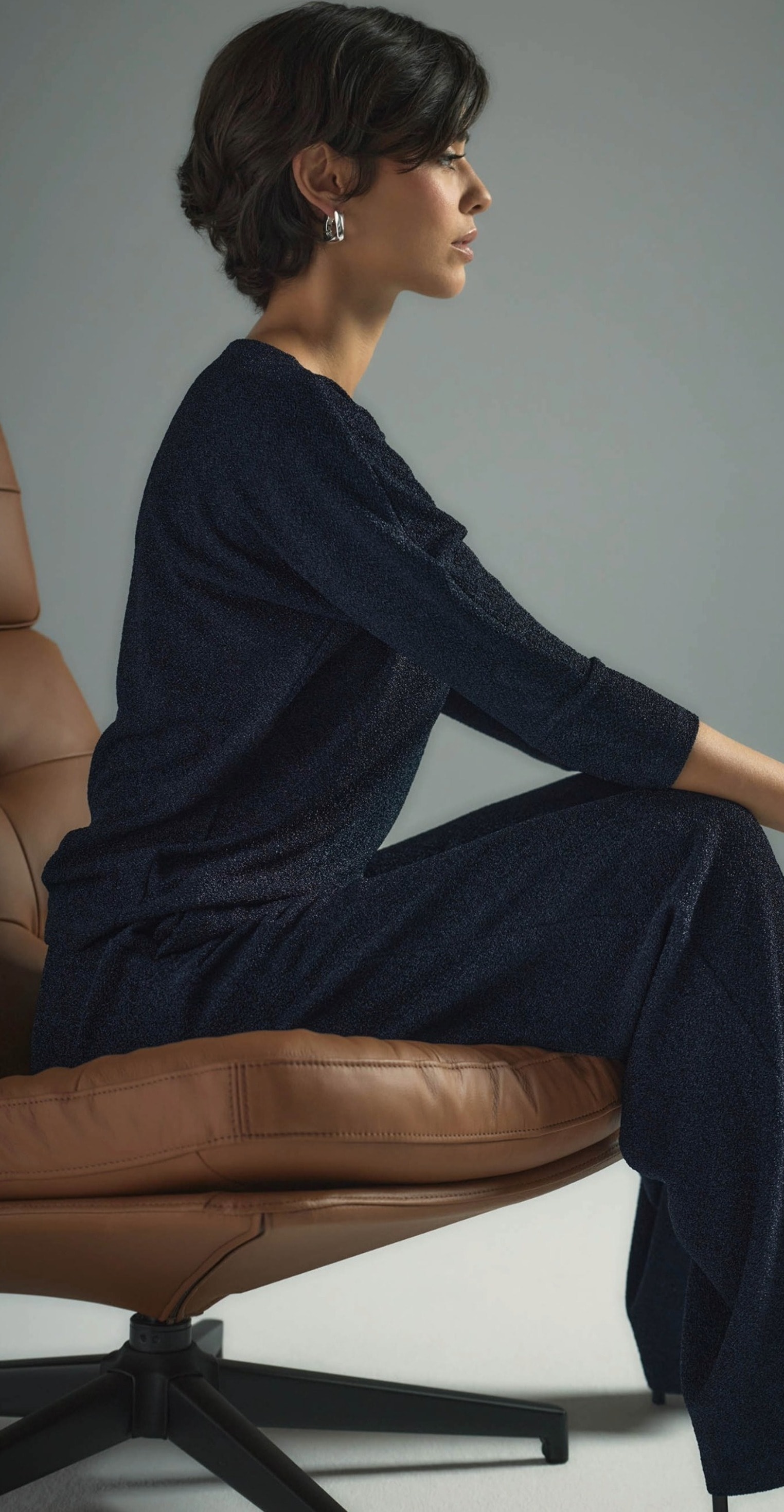 Zero Stoffhose »Damen mit Lurexfaden«  Plain/ohne Details