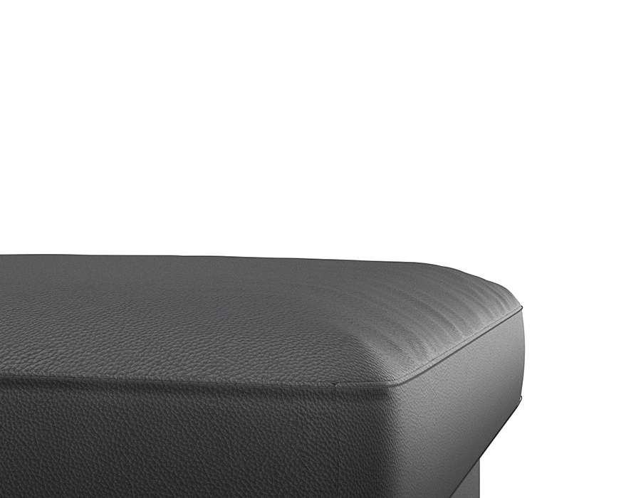 FLEXLUX Pouf »Fiore«, Kaltschaum, Füße Alu