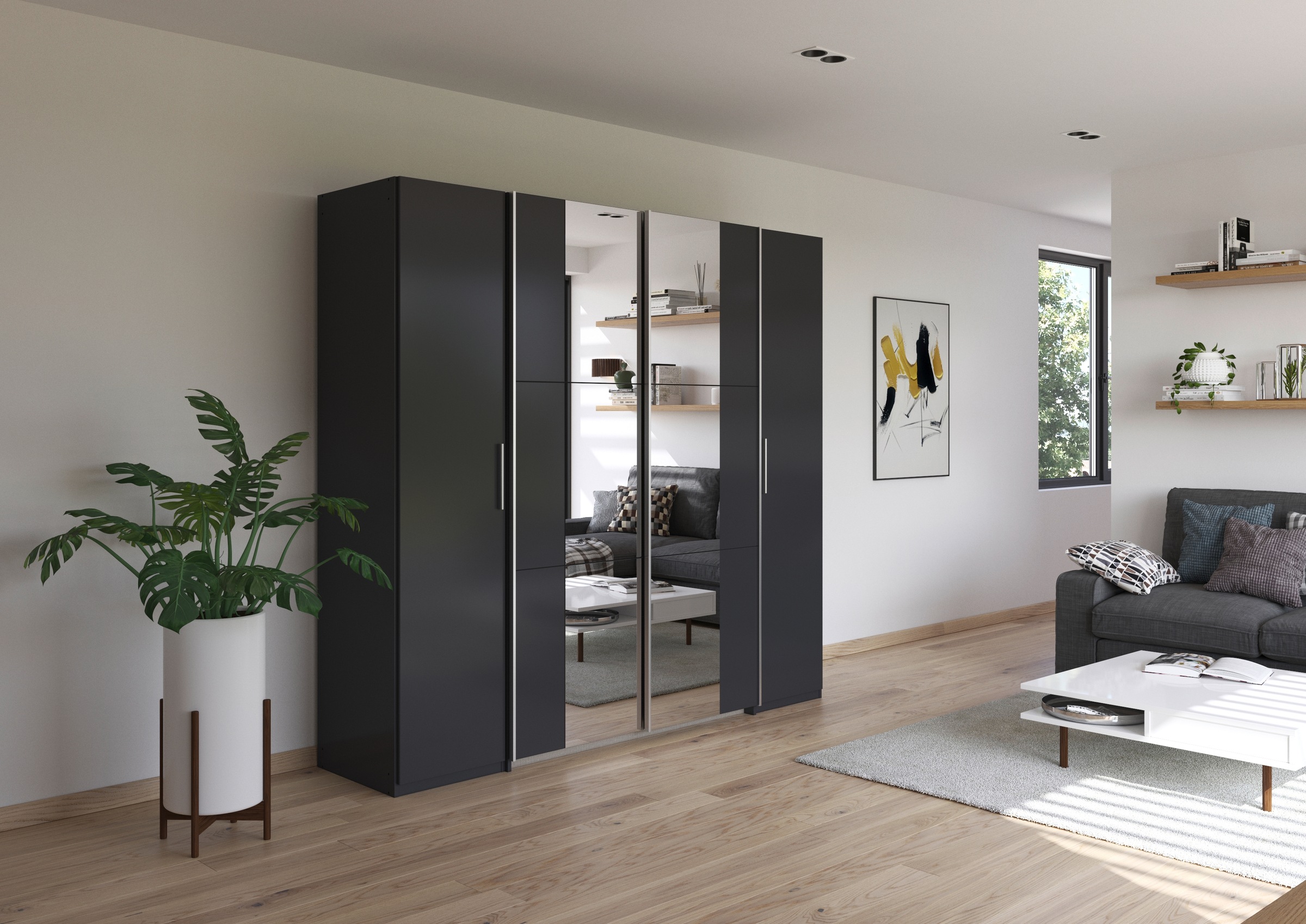 rauch Schwebetürenschrank "Kleiderschrank Drehtürenschrank Schrank Garderob günstig online kaufen