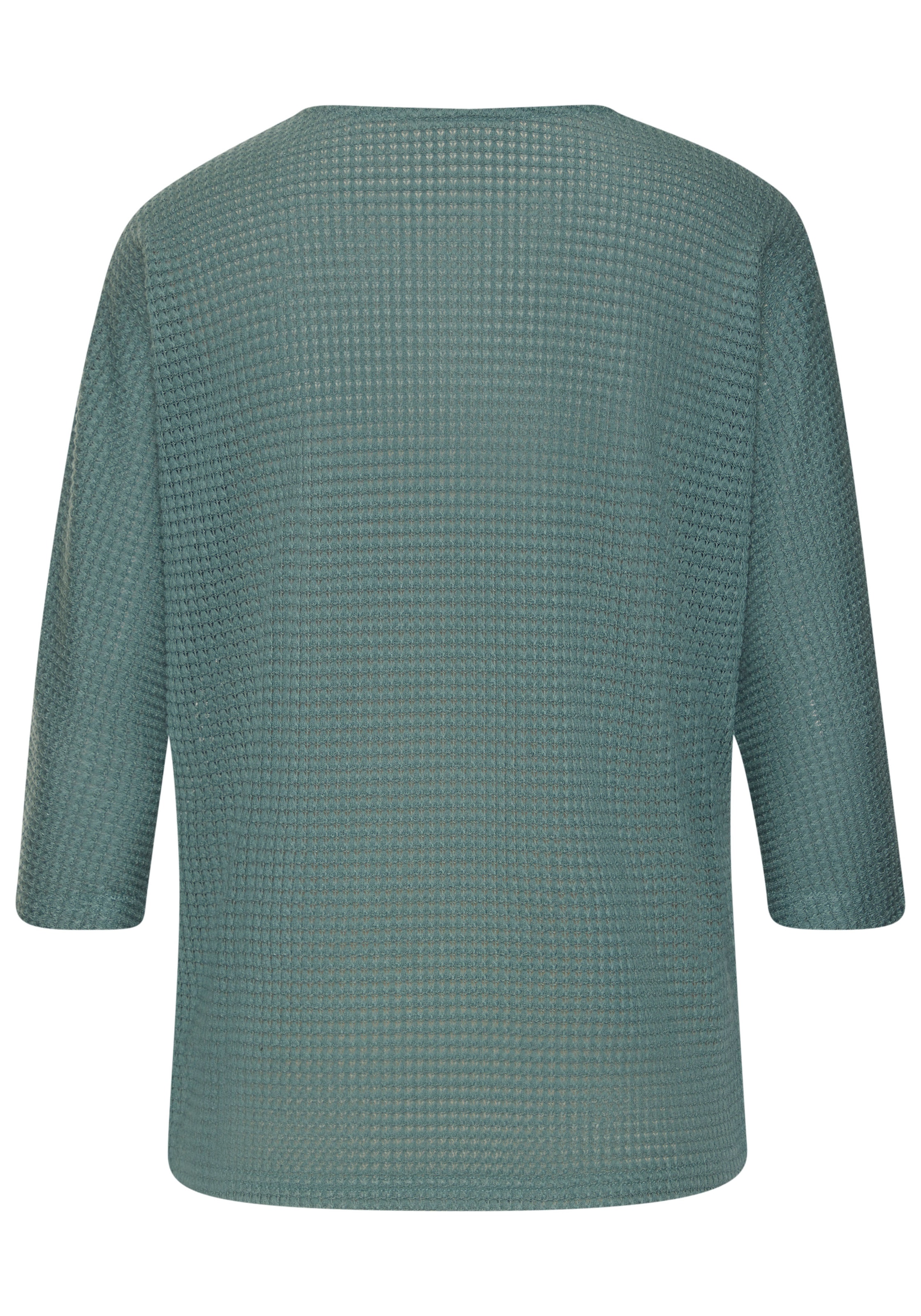 Vivance Langarmshirt »mit modischer Waffelstruktur«, aus bügelfreier Strickqualität