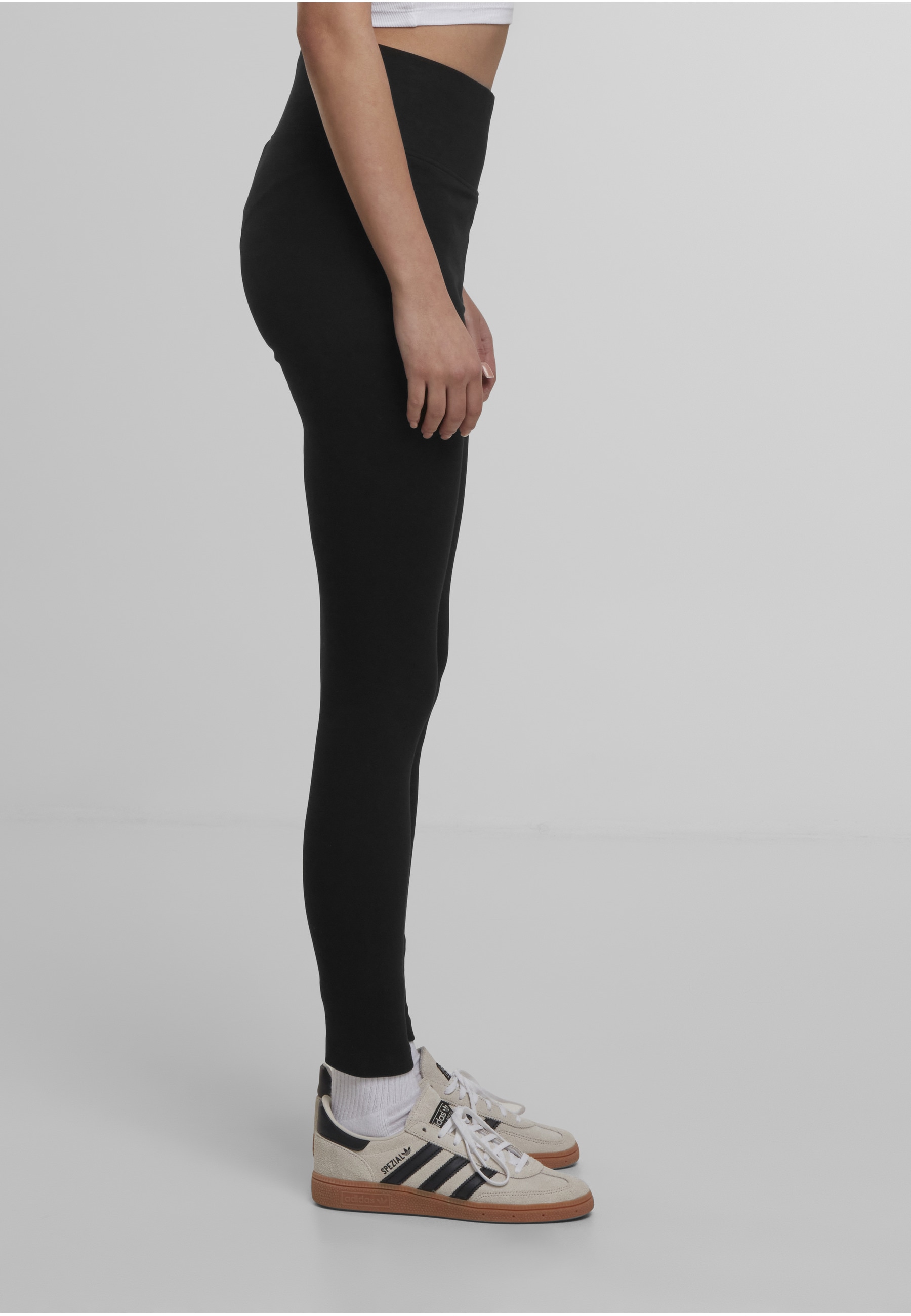 URBAN CLASSICS Leggings »Urban Classics Damen Ladies High Waist Jersey Leggings 2-Pack«