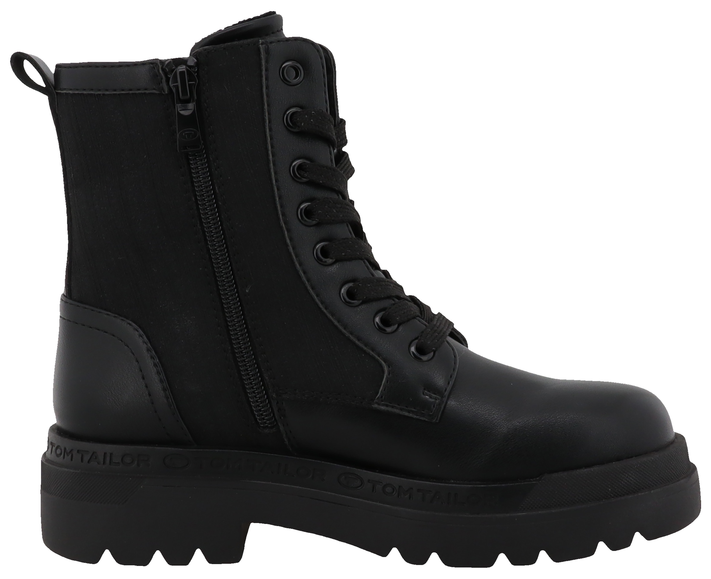 TOM TAILOR Schnürboots, Blockabsatz, Schnürstiefelette in bequemer Weite G (= weit)