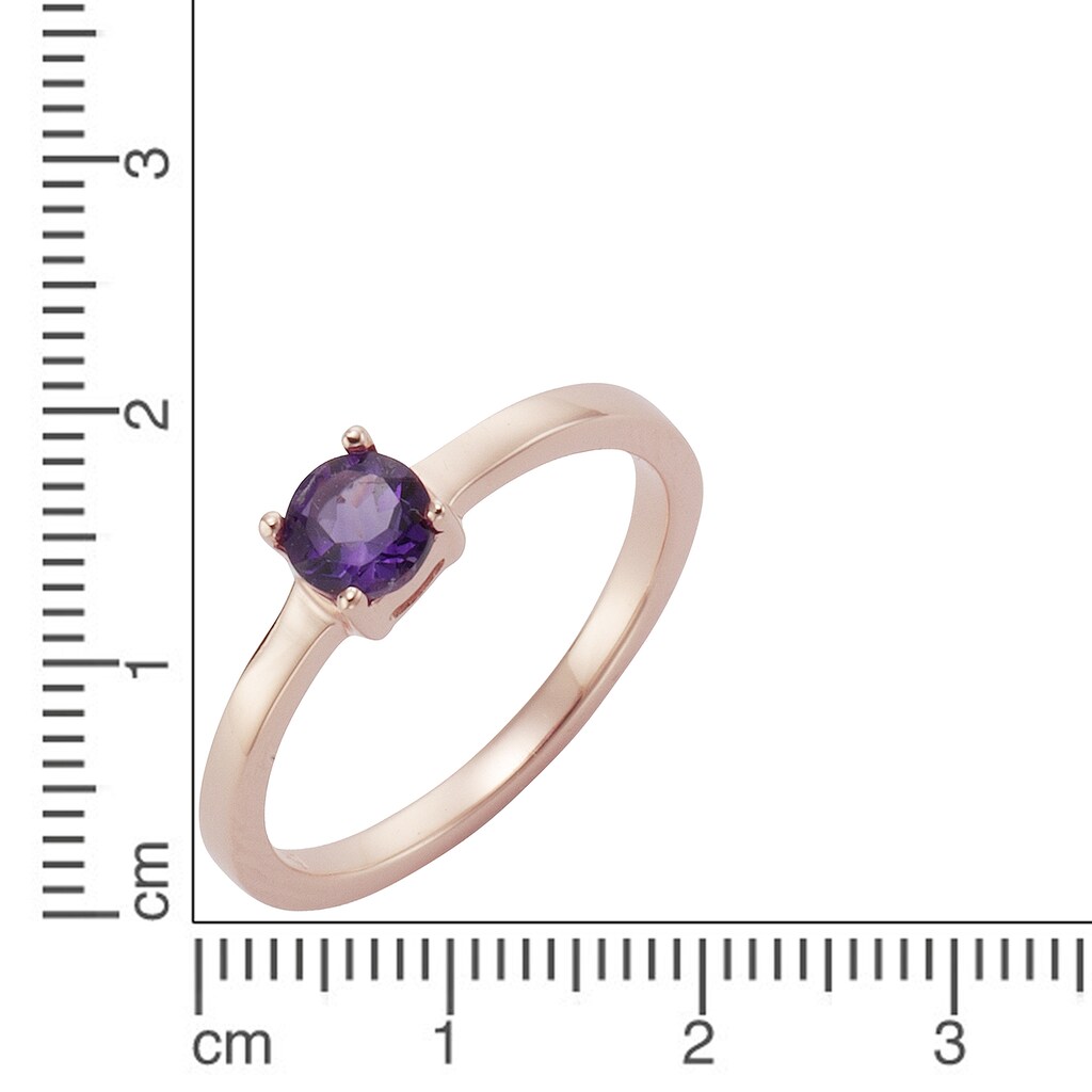 Zeeme Fingerring »925/- Sterling Silber Amethyst«