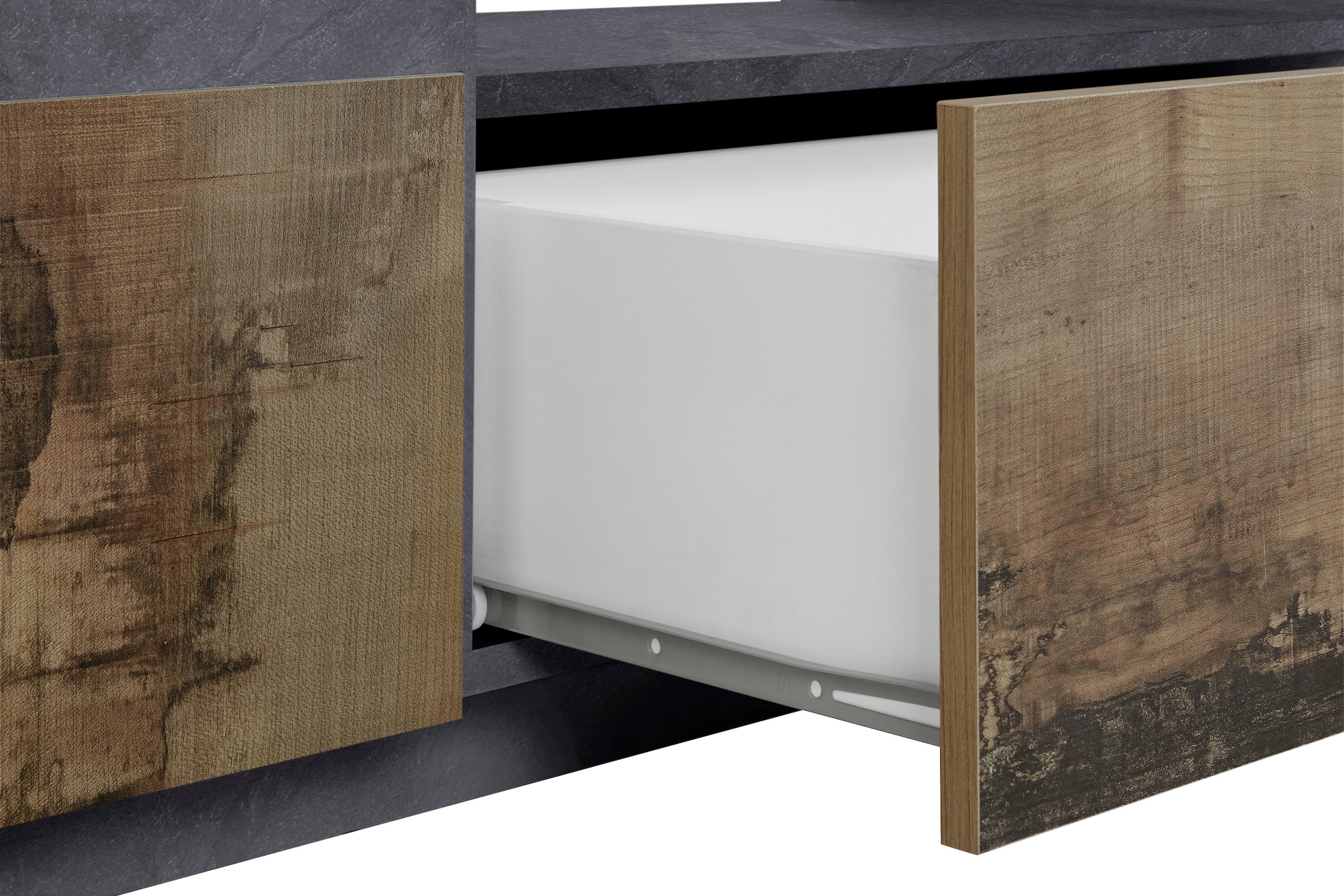 INOSIGN Lowboard »ALIEN- TV-Board, mit 4 Türen, 2 Schubladen und 2 offenen Fächern«, TV-Kommode Breite ca. 260 cm "Made in Italy"