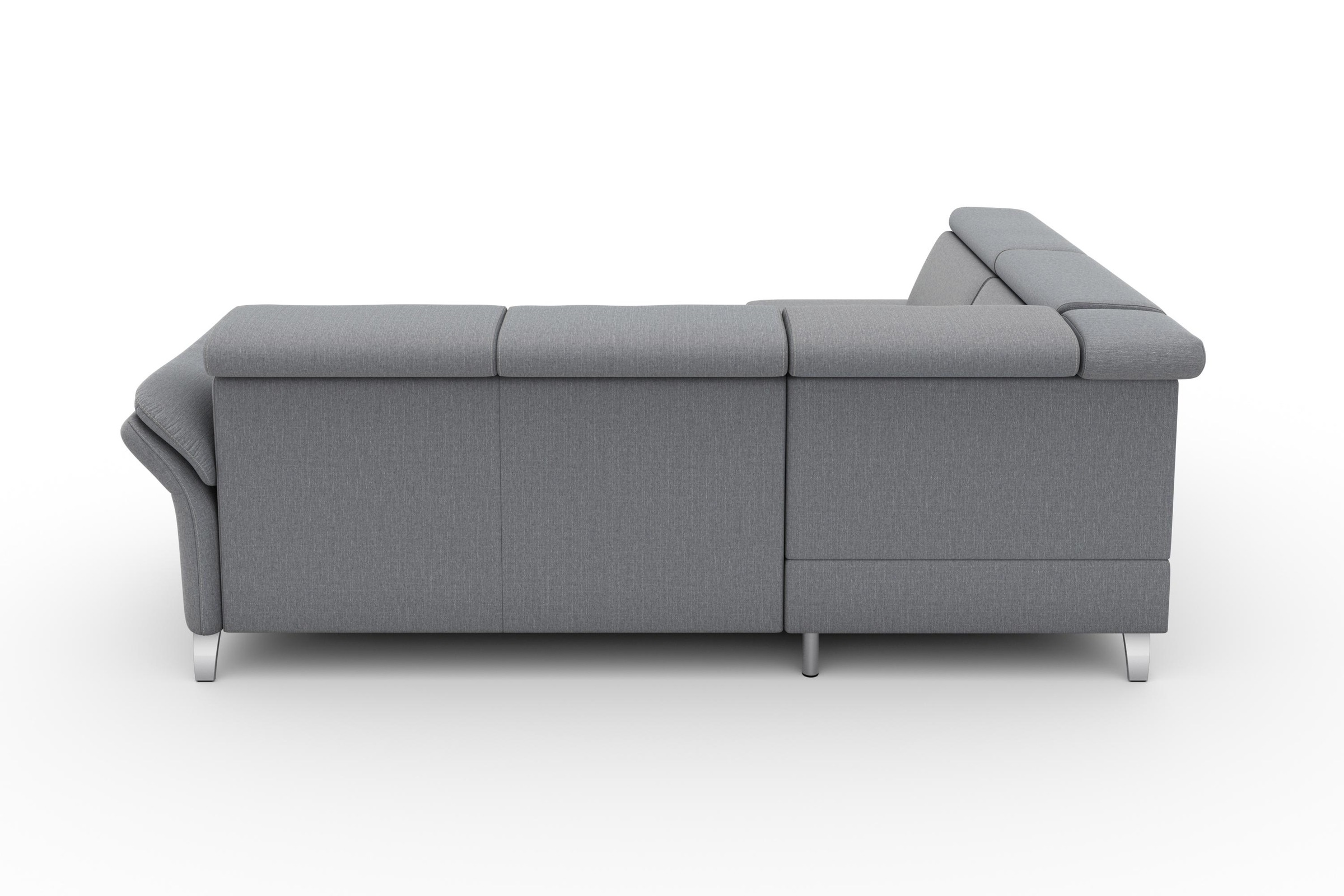 sit&more Ecksofa »Vincenzo L-Form«, inklusive Kopfteilverstellung, wahlweise mit Bettfunktion, Bettkasten