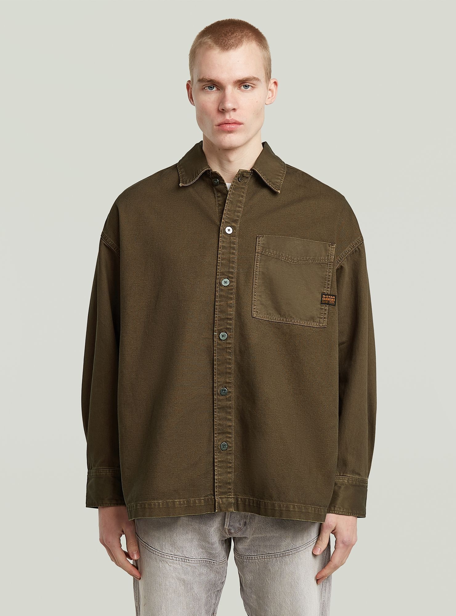 G-STAR Langarmshirt "Boxy Fit Overshirt" günstig online kaufen