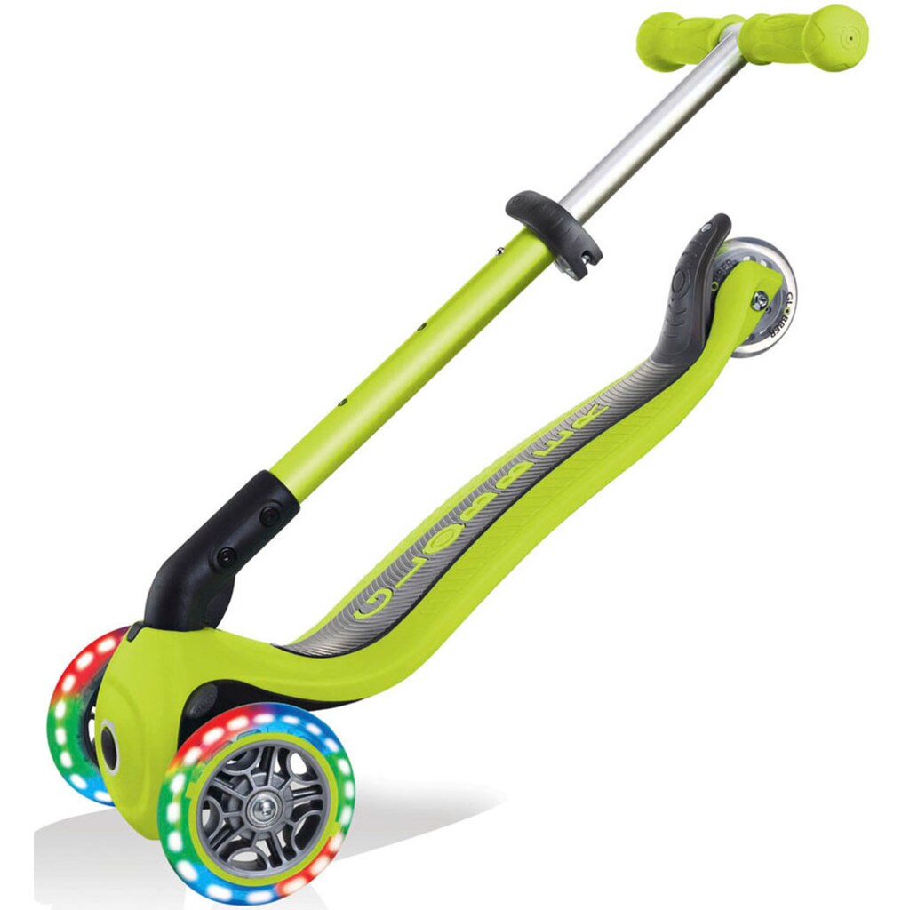 Globber Dreiradscooter »JUNIOR FOLDABLE LIGHTS, mit Leuchtrollen«