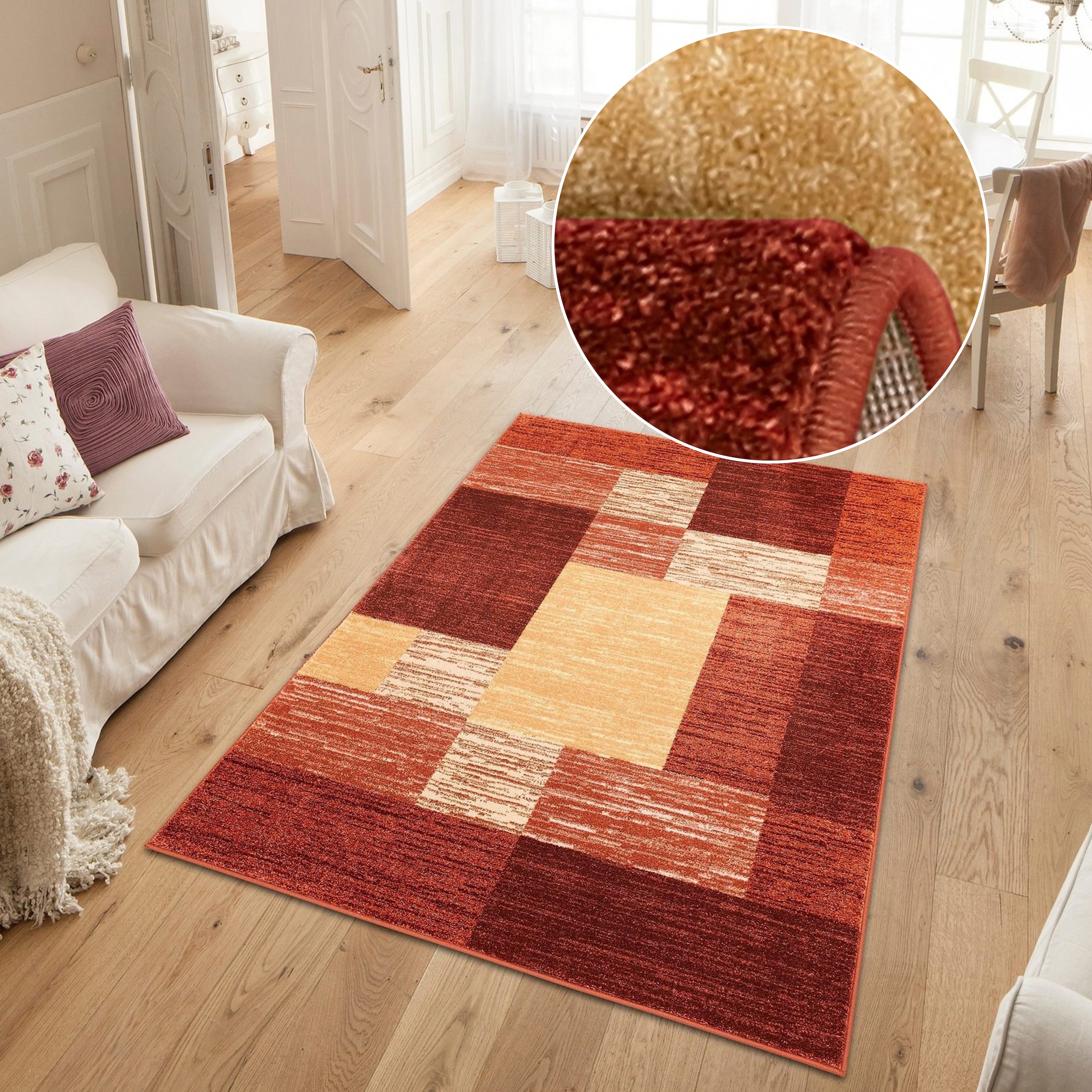 my home Teppich "Melvin" rechteckig 8 mm Höhe schön weich, Kurzflor Teppich günstig online kaufen