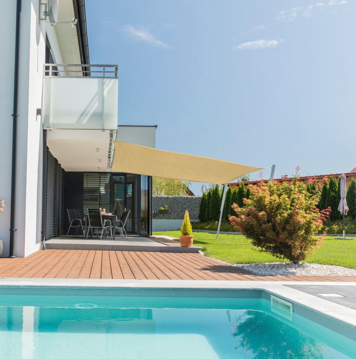 Windhager Sonnensegel »Elba Quadrat«, 3,6x3,6m, beige