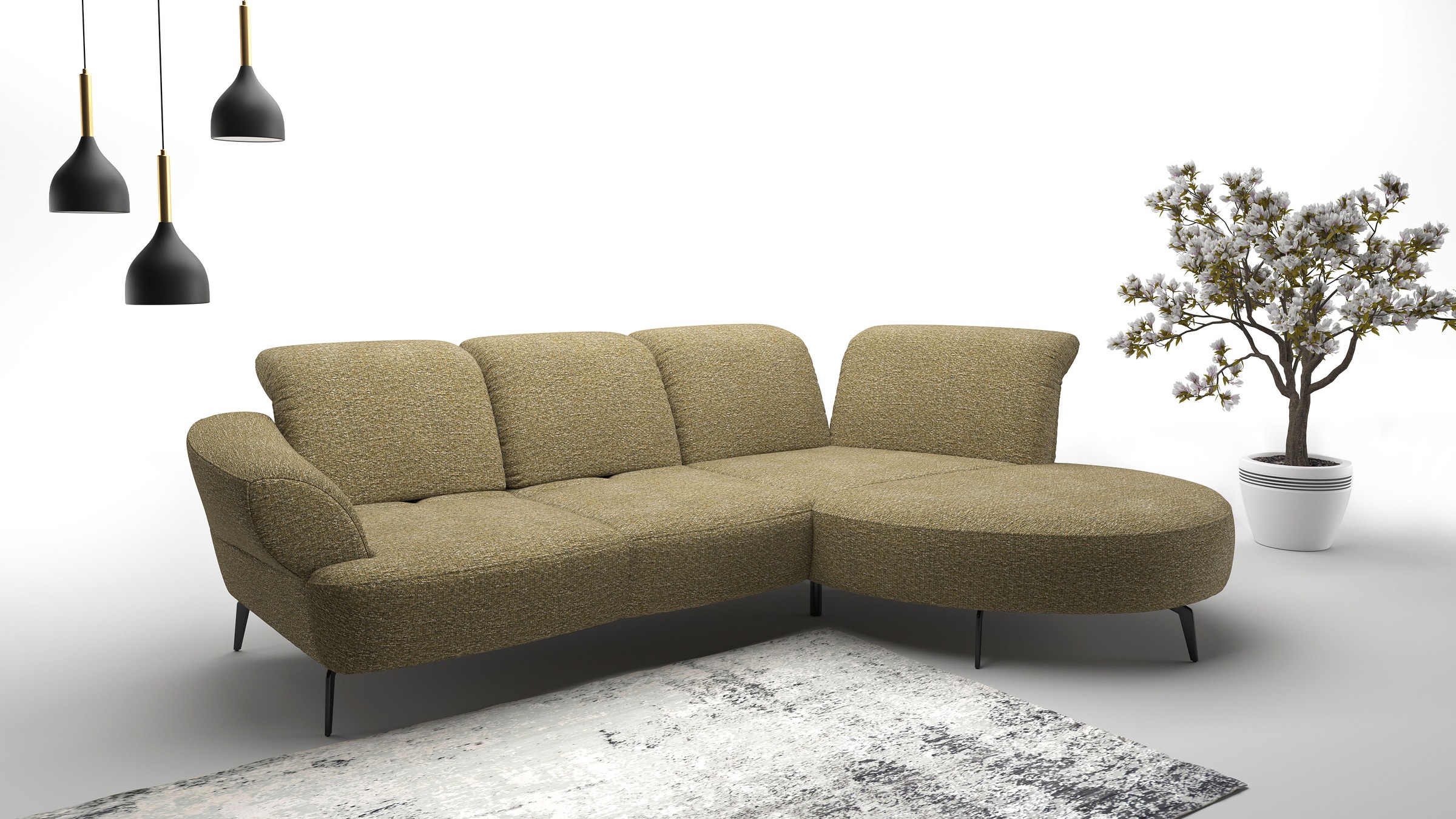 sit&more Ecksofa "Dance, L-Form, inkl. Sitztiefenverstellung", inkl. Click& günstig online kaufen