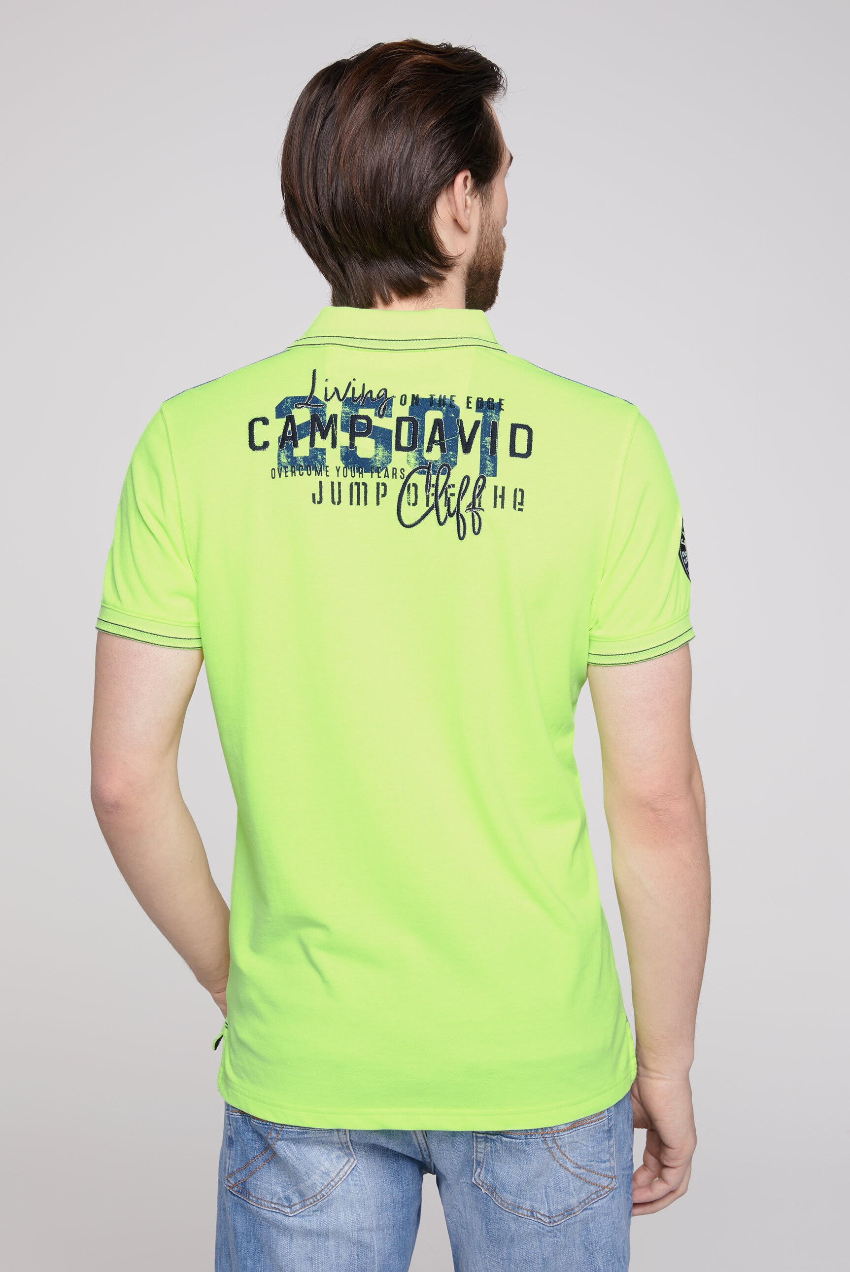CAMP DAVID Poloshirt, mit Seitenschlitze
