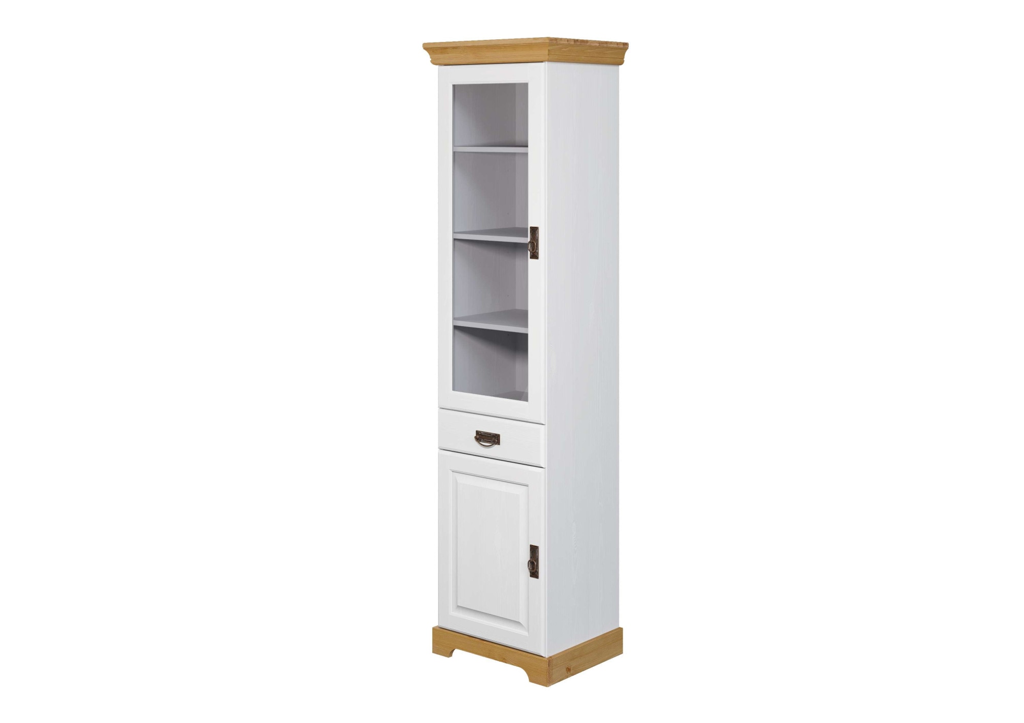 OTTO home Vitrine "Rügen" zertifiziertes Massivholz, Höhe 192 cm, im Landhausstil