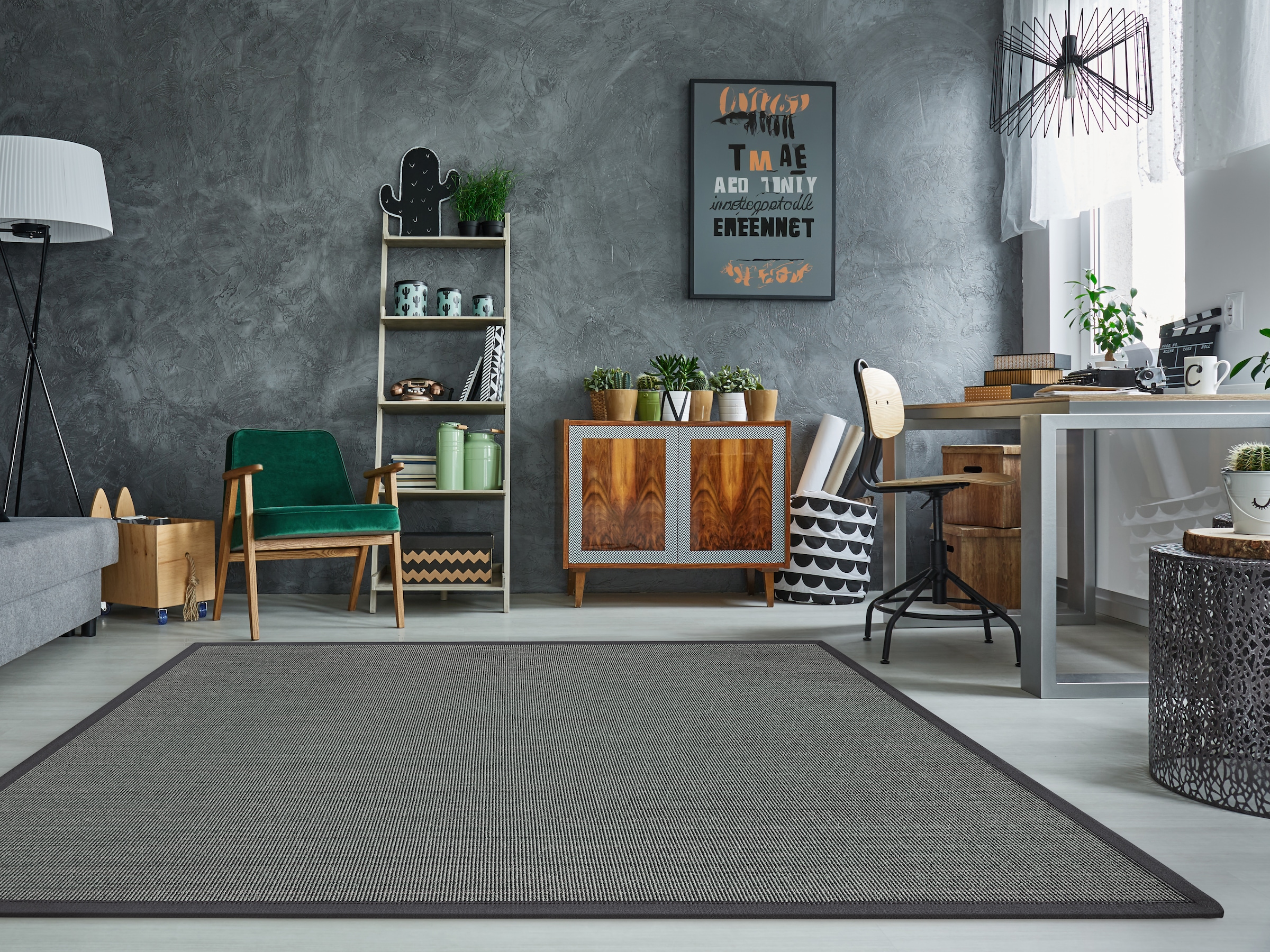 Dekowe Sisalteppich "Mara S2 mit Bordüre" rechteckig 5 mm Höhe Flachgewebe, Material: 100% Sisal, Wohnzimmer, Kundenliebling