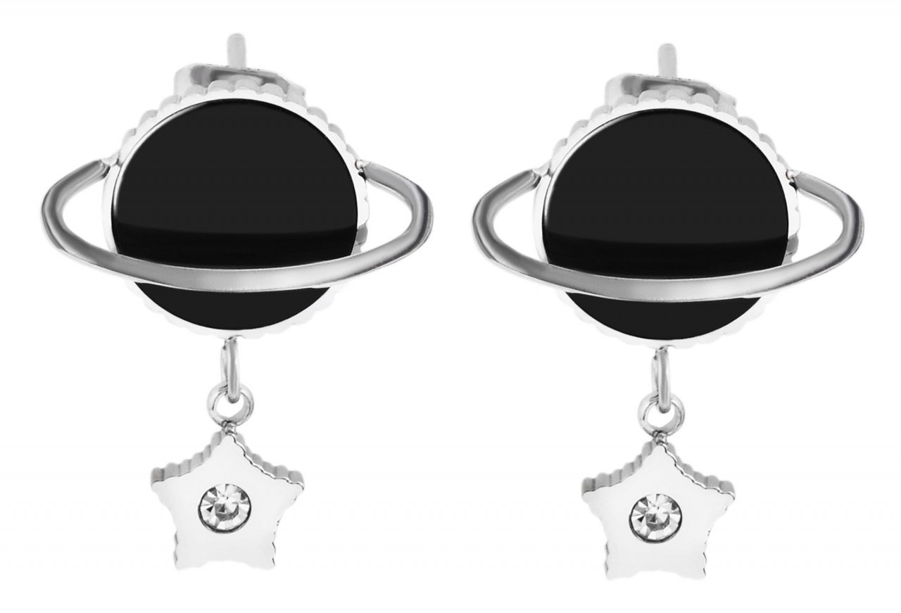 Adelia´s Paar Ohrhänger »Damen Ohrstecker aus Edelstahl mit Stern und Strass«