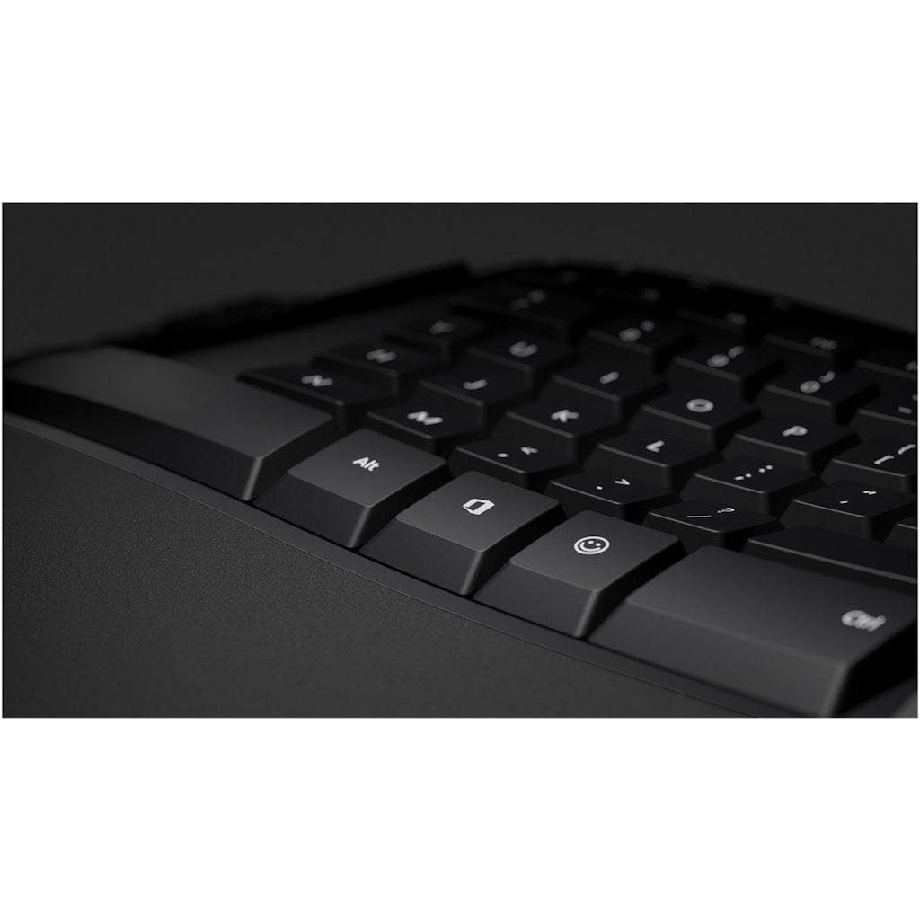 Microsoft ergonomische Tastatur »LXM-00006«, (ergonomische Form-USB-Anschluss)