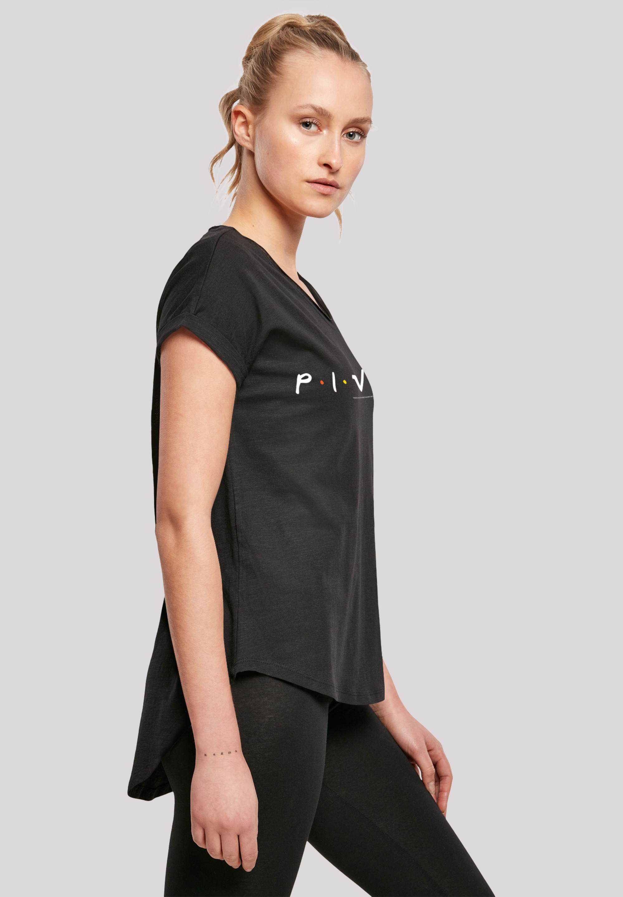 F4NT4STIC T-Shirt »'FRIENDS TV Serie Pivot Logo BLK'«, Print