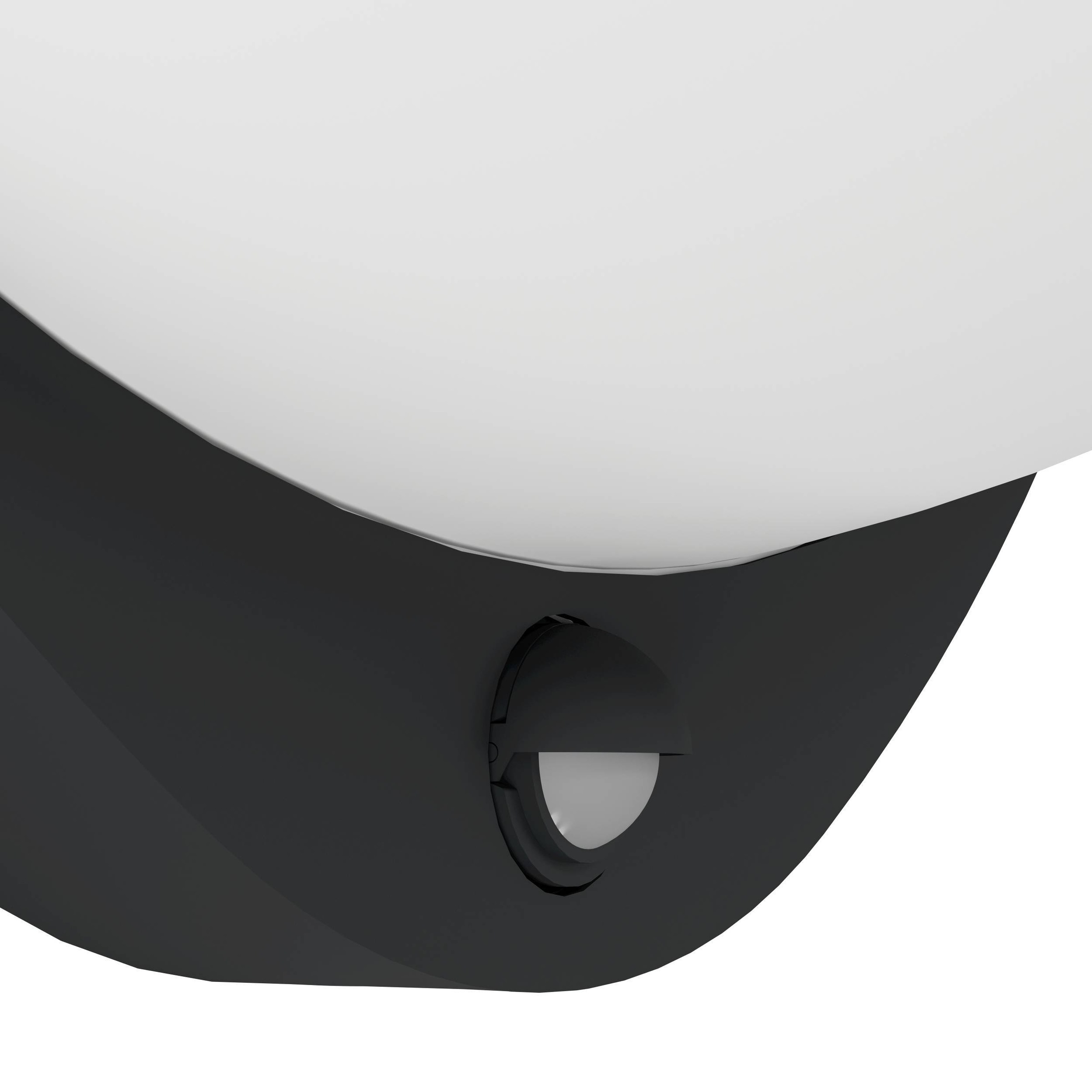 EGLO Wandleuchte »Belcreda Außen-Wandlampe, Außenleuchte, Aluguss und Kunststoff,  IP44« LED-Modul 1 Stk. Warmweiß Wand-/Deckenleuchte - L33 x H12,5 x AL16,5 cm - anthrazit - 9W inkl.