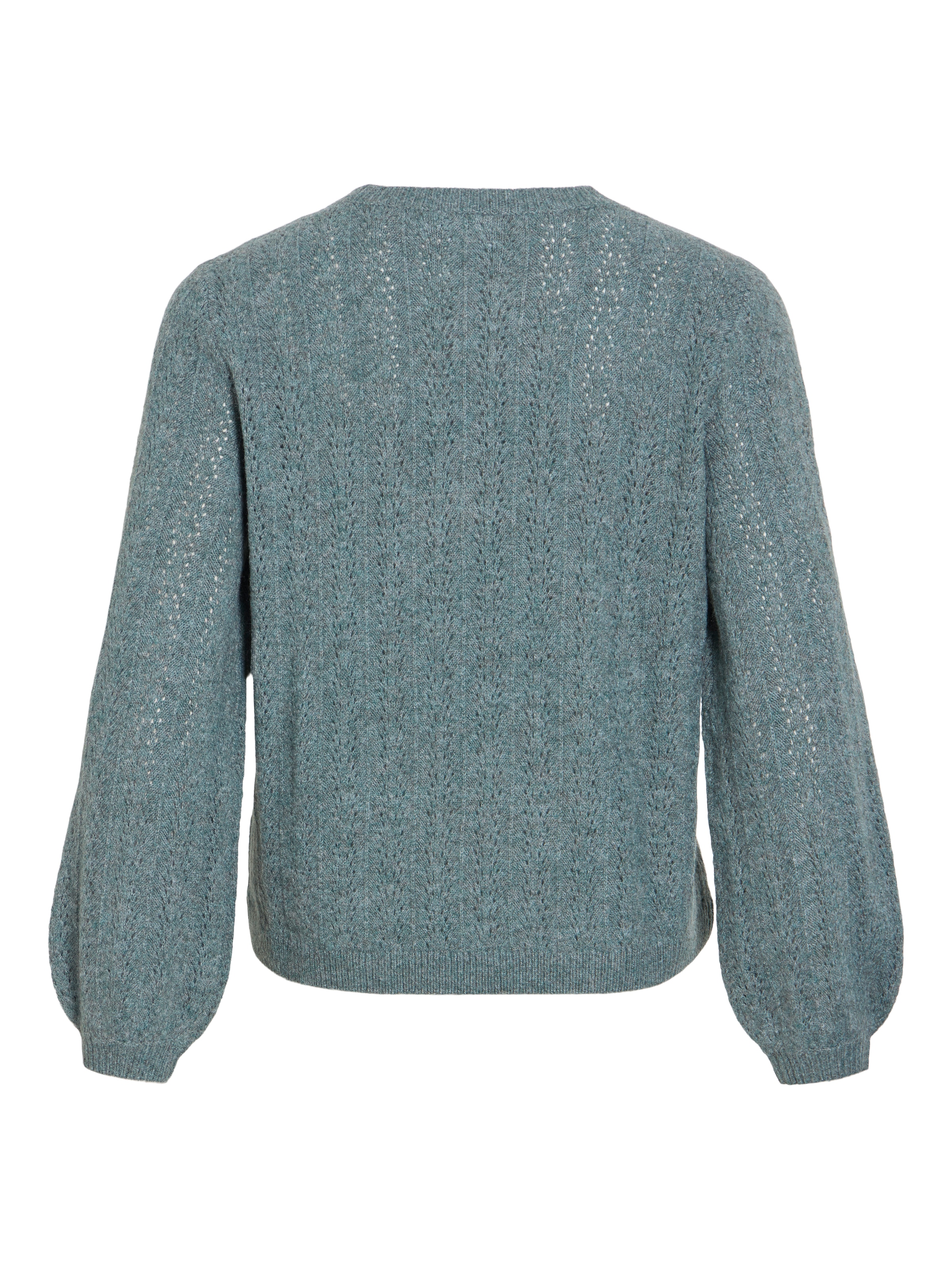 Vila Strickpullover »VILIGA POINTELLE L/S O-NECK TOP -NOOS« Materialmix