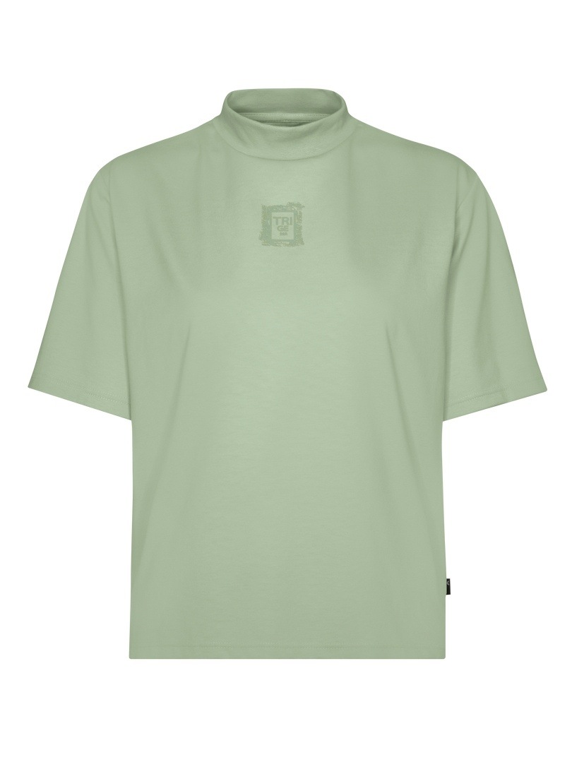 Trigema T-Shirt »TRIGEMA T-Shirt mit Stehkragen«, (1 tlg.)