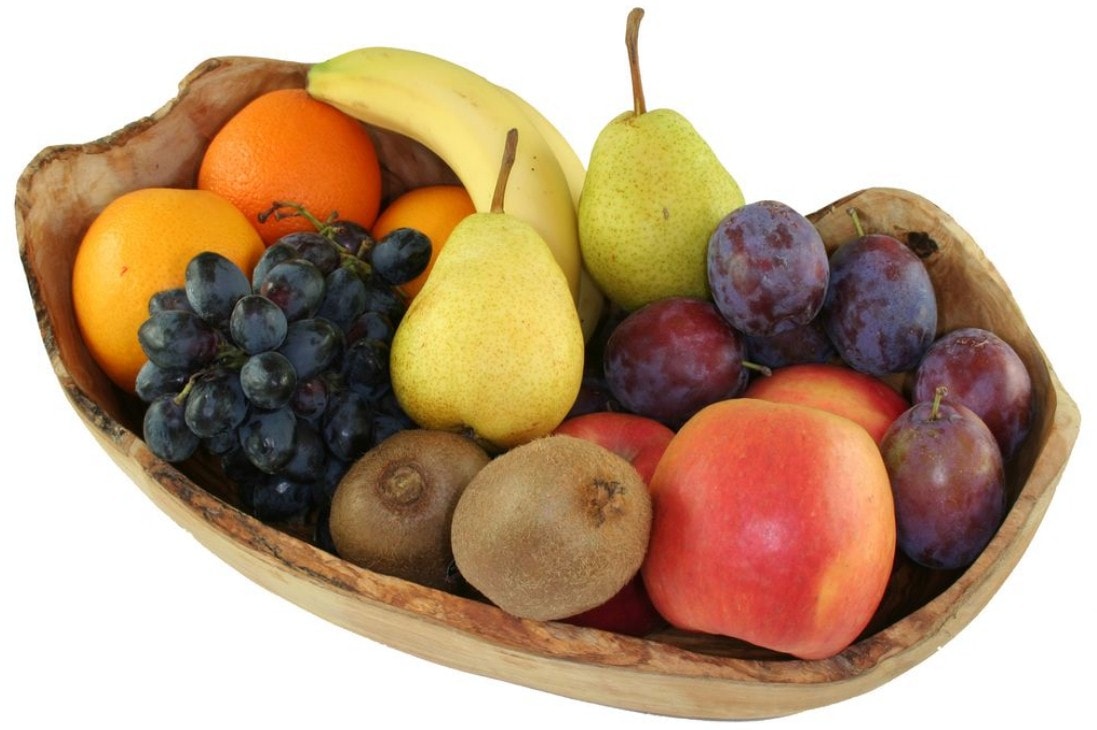 Olivenholz-erleben Obstschale, aus Olivenholz, Jede Schale ist ein Unikat mit einzigartiger und natürlicher Maserung