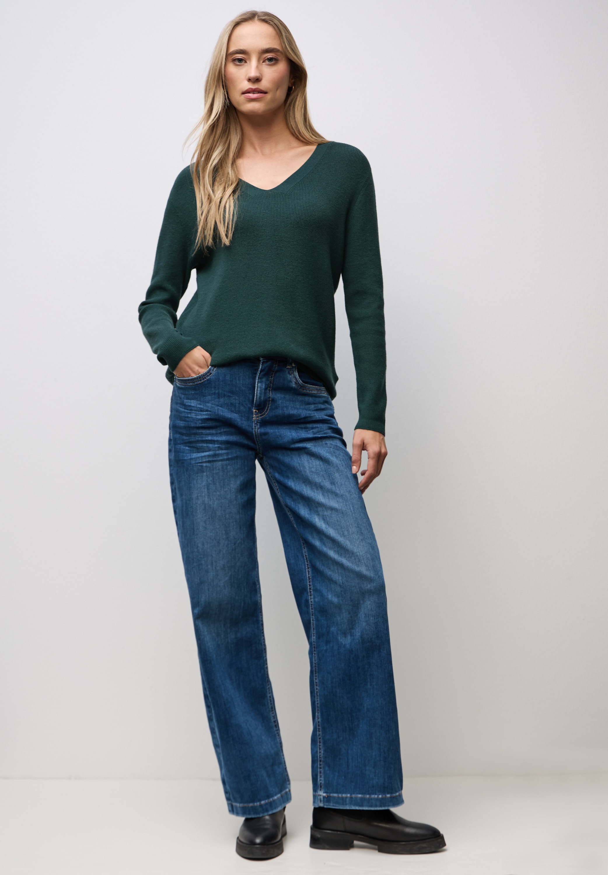 Thumbnail - STREET ONE Strickpullover aus softem Materialmix