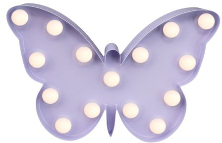 MARQUEE LIGHTS LED Dekolicht »Butterfly«, 15 flammig-flammig, Wandlampe,  Tischlampe Butterfly mit 15 festverbauten LEDs - 23x 15 cm kaufen | BAUR