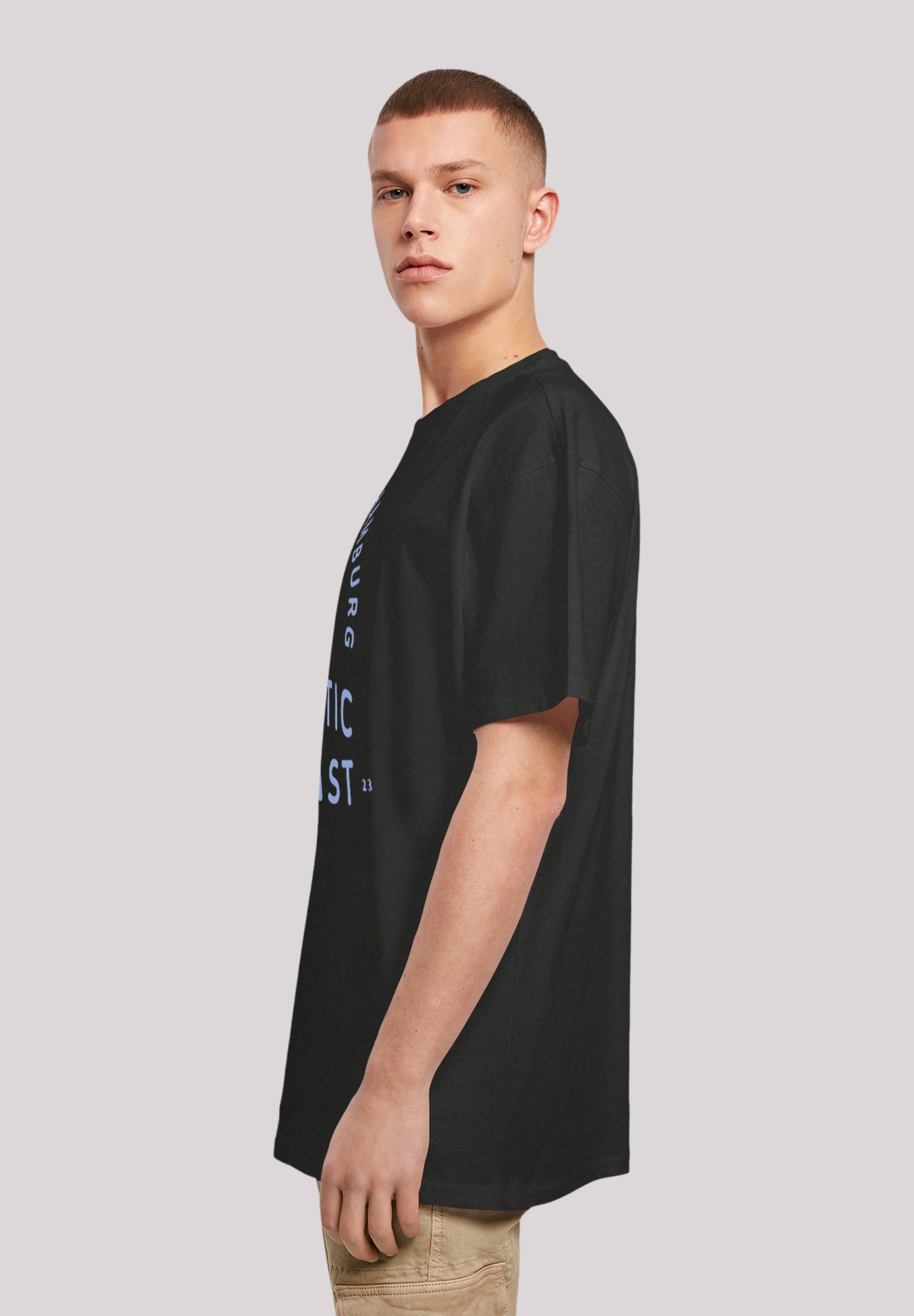 F4NT4STIC T-Shirt »Ostsee Logo Knut & Jan Hamburg«, Print