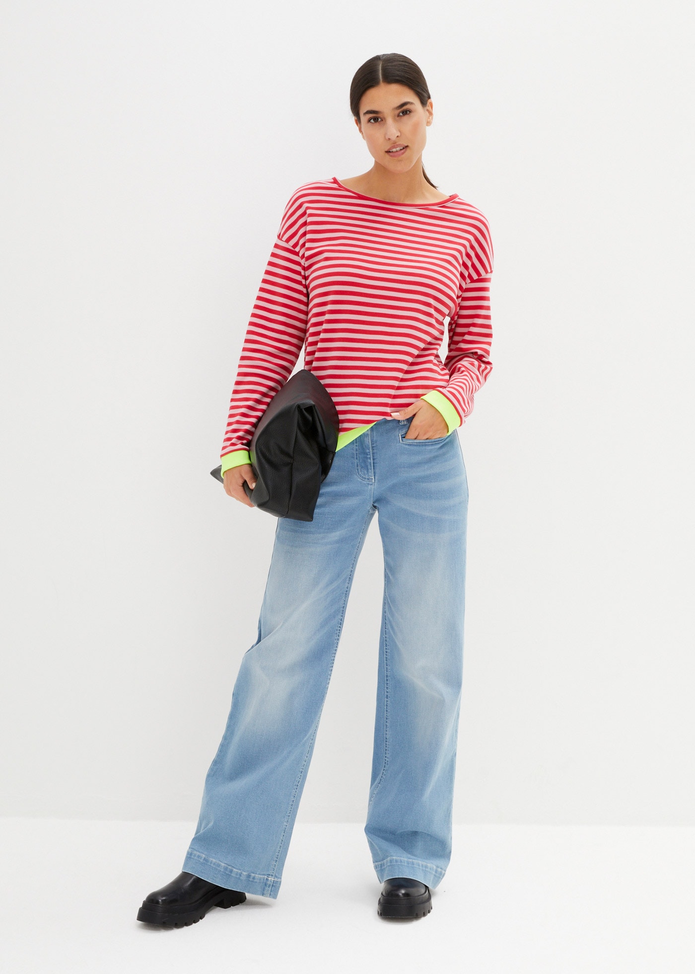 bonprix Langarmshirt »Langarmshirt« Langarmshirt