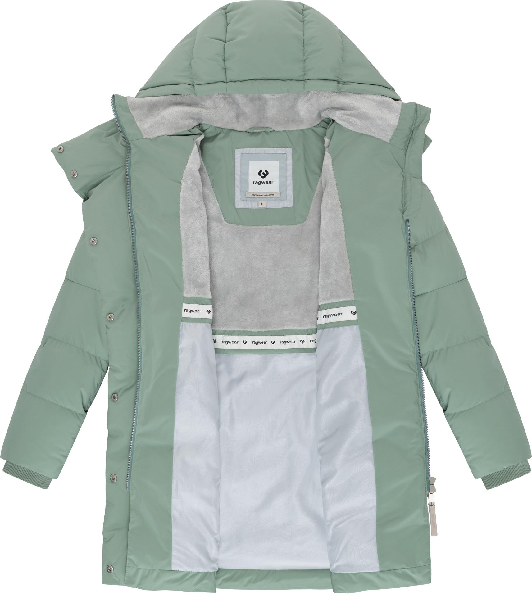 Ragwear Wintermantel »Pavla Soft YOUMODO«, Wasserdichter Steppmantel mit Fleecekragen