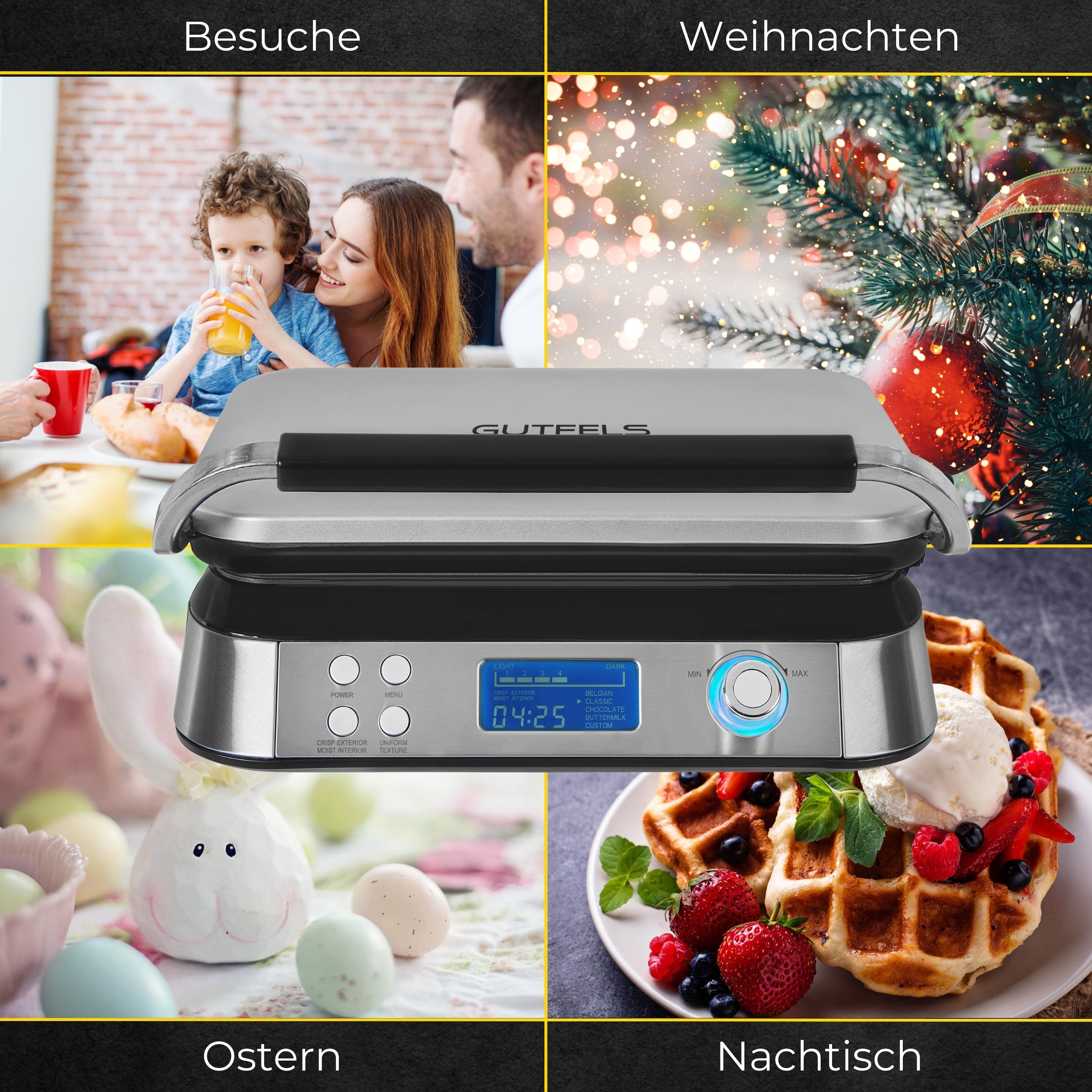 Gutfels Waffeleisen »WAFFLE 5010«, 1600 W