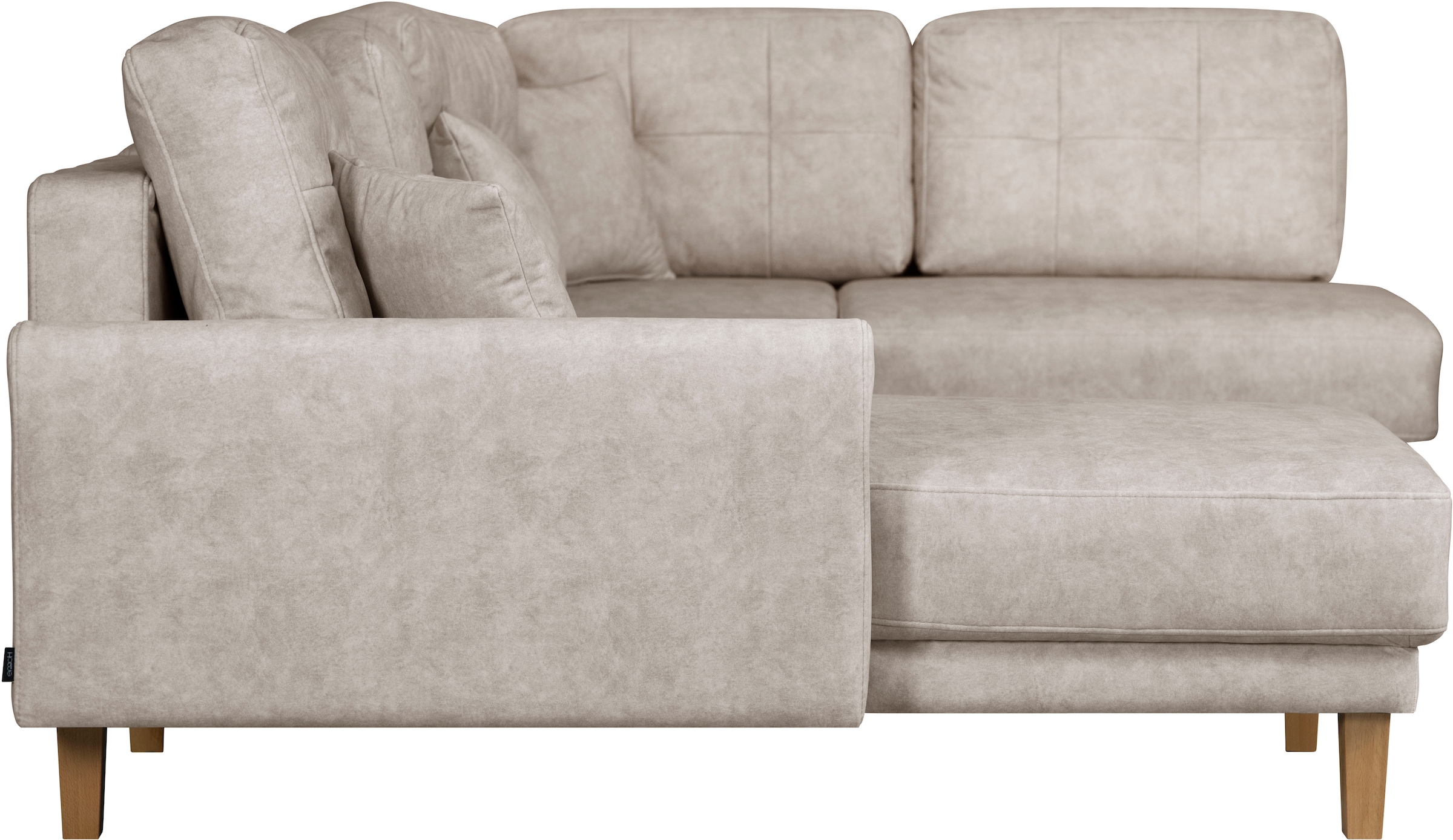 Home affaire Wohnlandschaft »TRIPLO U-Form wahlweise mit Schlaffunktion, B/T/H: 310/192/90 cm«, Schlafsofa, auch mit Bettkasten, Steppung im Rückenkissen