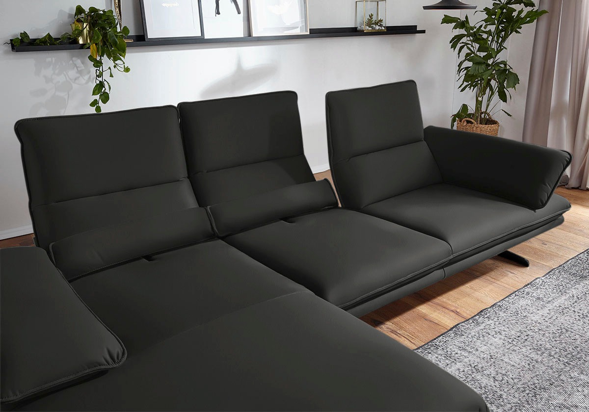 W.SCHILLIG Ecksofa "broadway, Designsofa mit tollem Sitzkomfort", Sitztiefe günstig online kaufen