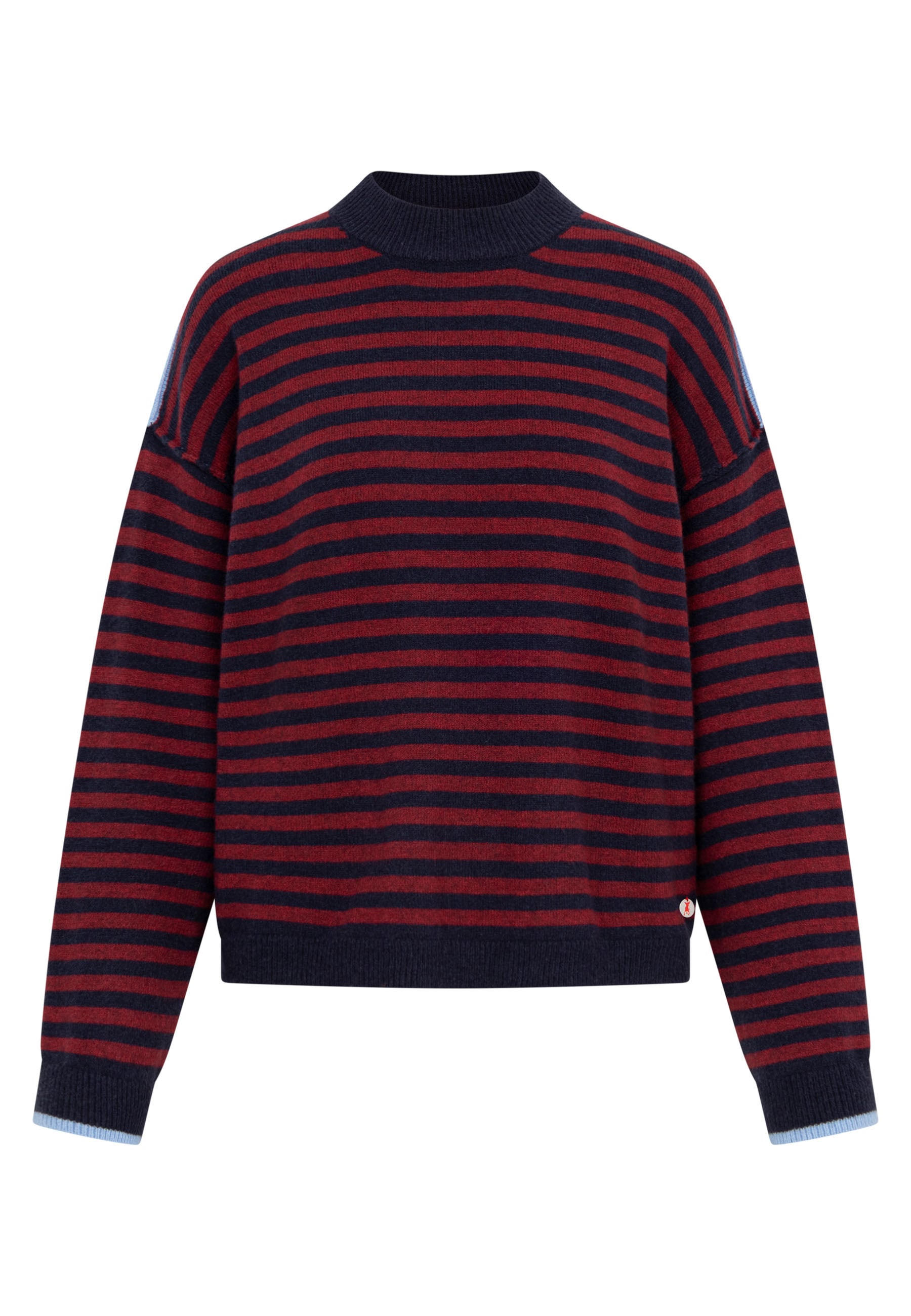 Frieda & Freddies Strickpullover »Frieda & Freddies Streifenpullover mit Stehkragen«
