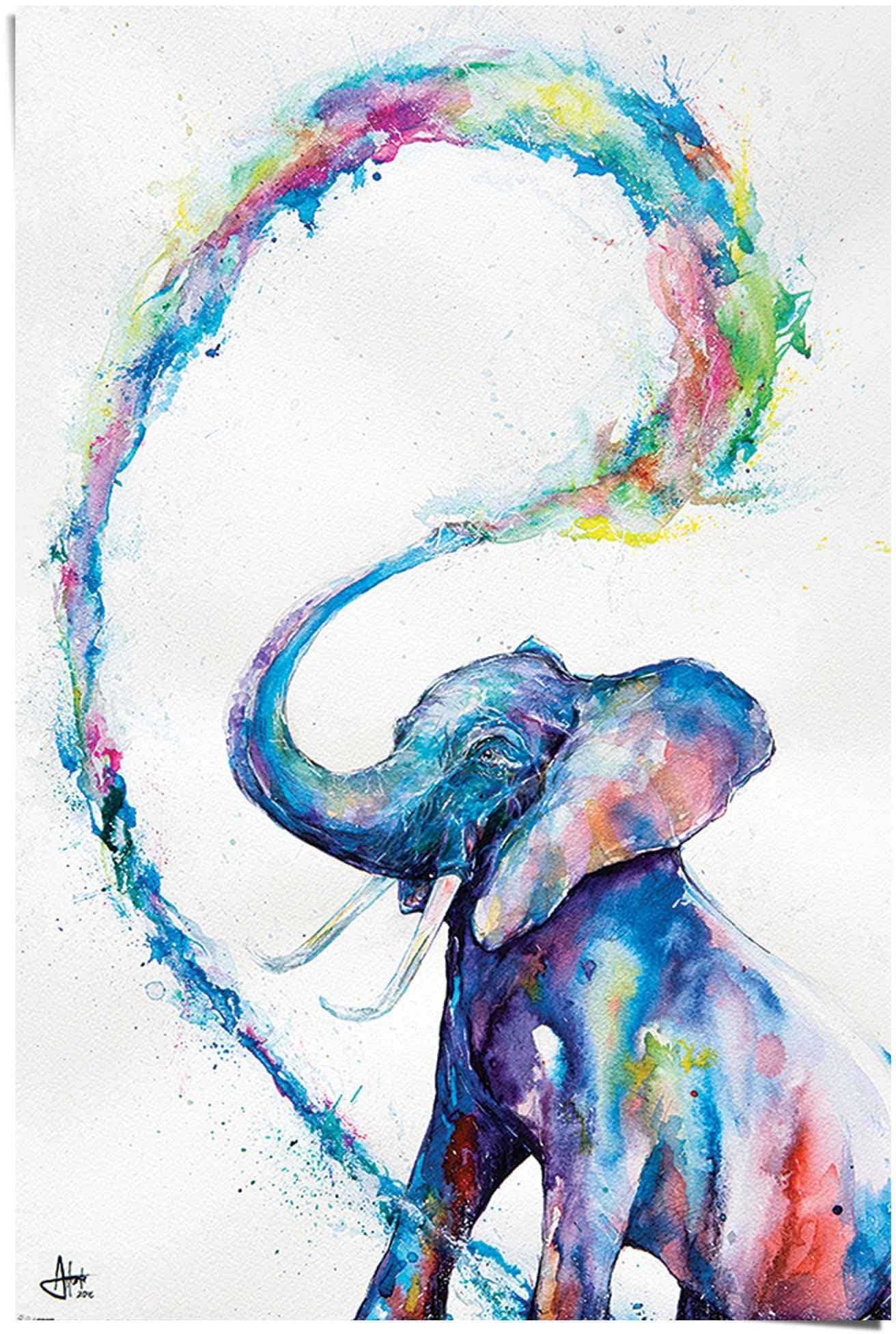 Reinders Poster "Elefant Art" 1 Stk. tlg. günstig online kaufen