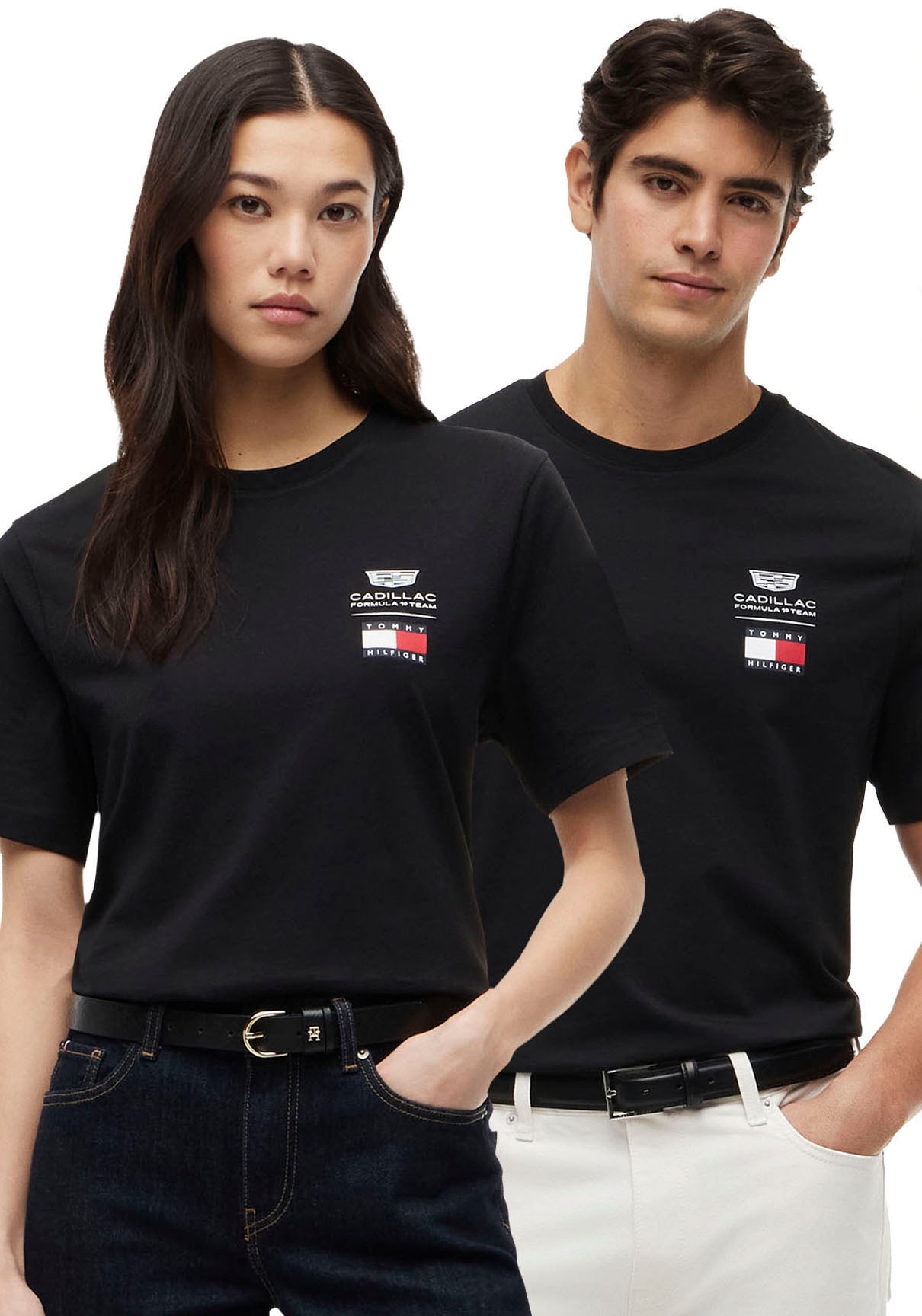 Tommy Hilfiger T-Shirt "TH x Cadillac FOrmula 1 Team LOGO" Unisex Special Collection Formula1