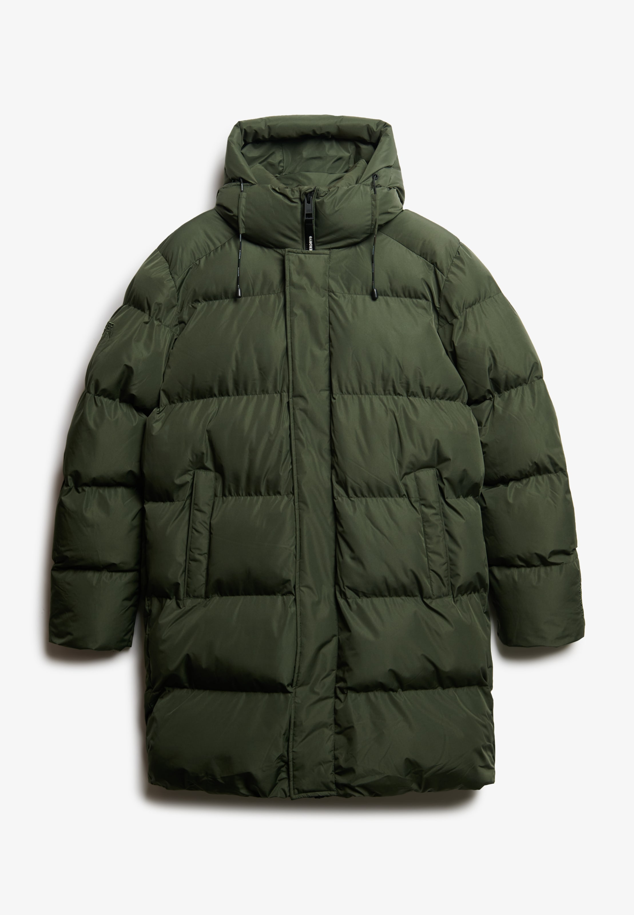 Superdry Steppjacke »HOODED SPORTS PUFFER MID JKT« mit Kapuze Kunstfaser, relaxed fit